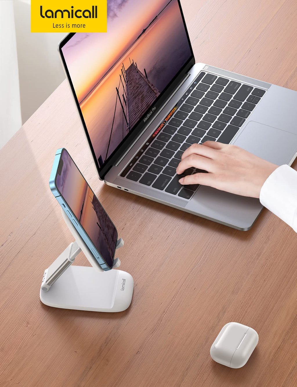 Phone Stand â€?Desktop Cell Phone Holder for Office Desk (4-8")