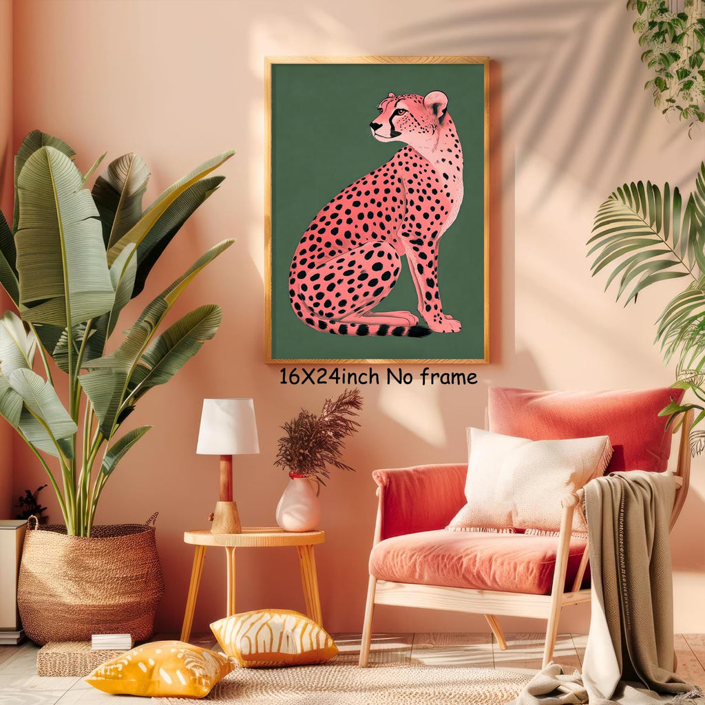 Wall Aesthetic Art - Animal Pictures Wall Decor Trendy Animal Art 16x24in Unframed