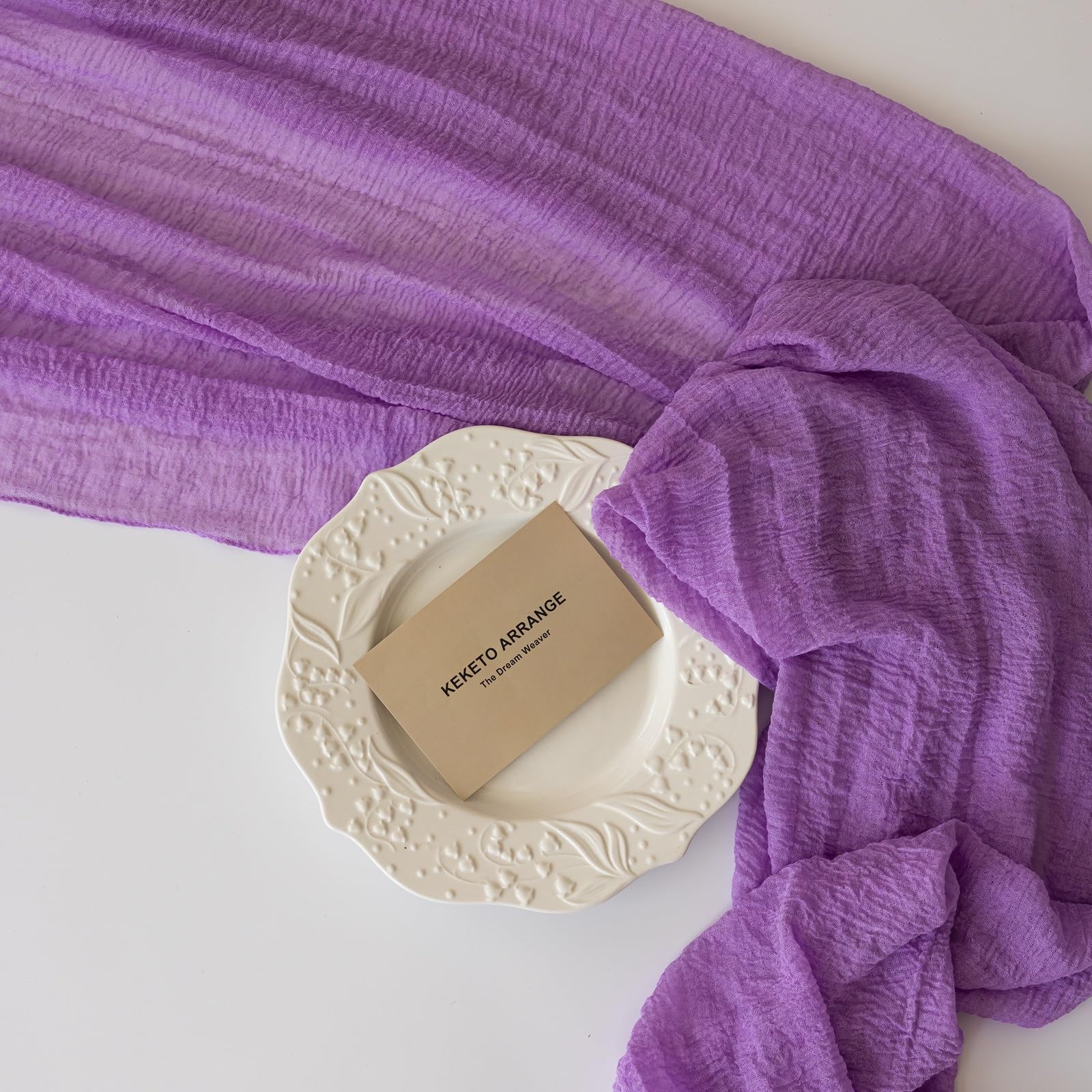 Table Runner Cheese Cloth Rustic Gauze Cheesecloth Table Runner 120 Inch 10 FT Sheer Boho Home Decorations