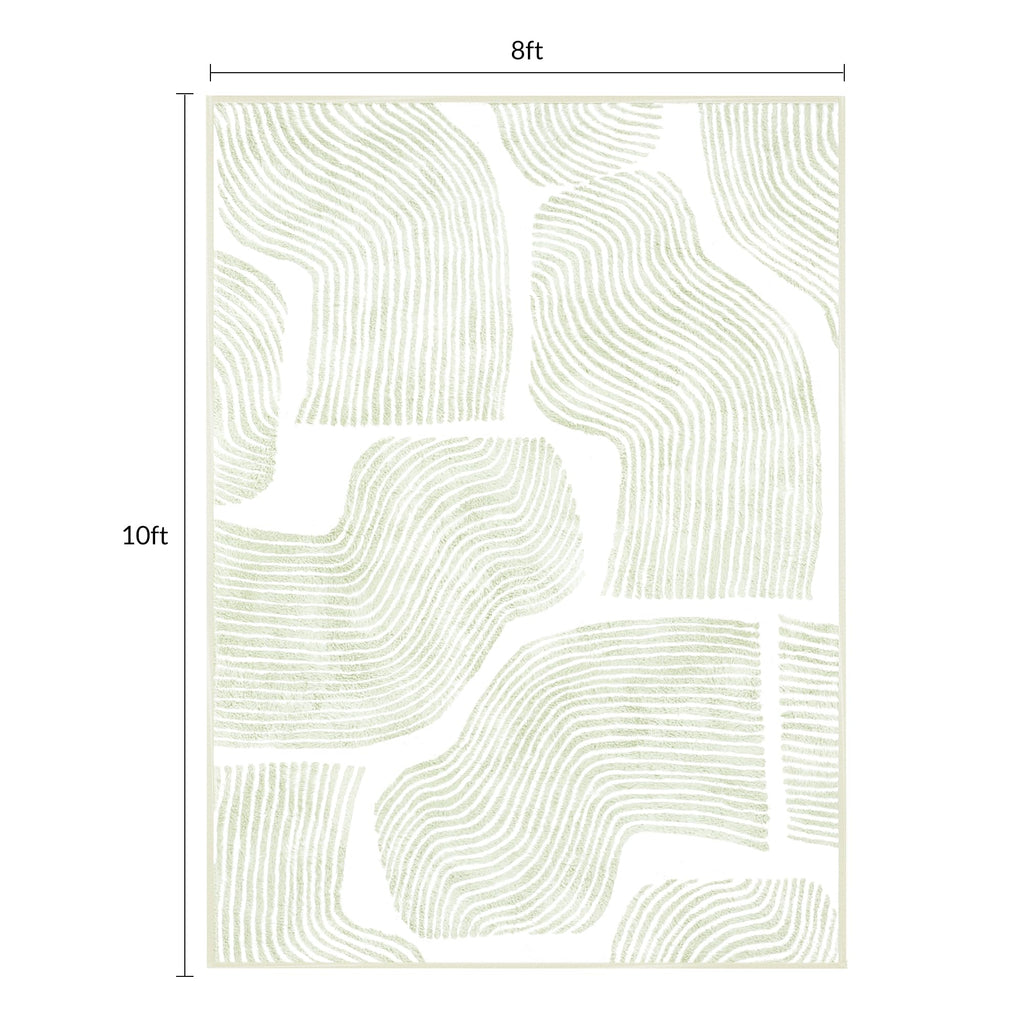 Zen Garden Area Rug - Ultra Soft Area Rug, Non Slip, Stain Resistant Living Room Rug, Washable Area Rugs for Living Room, Rugs for Bedroom