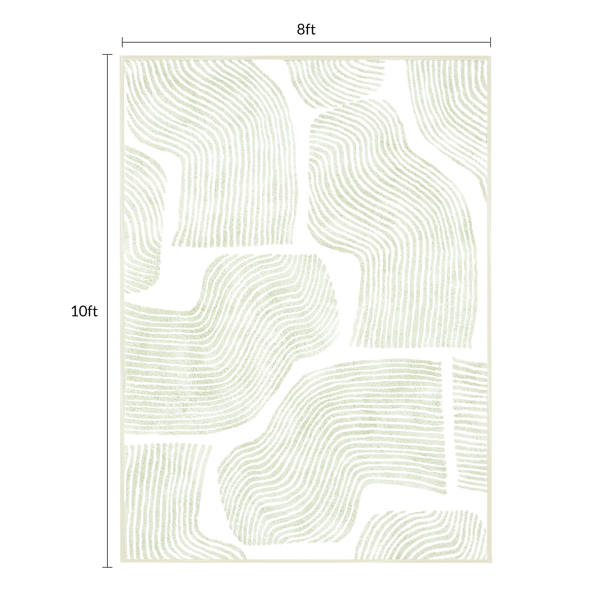 Zen Garden Area Rug - Ultra Soft Area Rug, Non Slip, Stain Resistant Living Room Rug, Washable Area Rugs for Living Room, Rugs for Bedroom