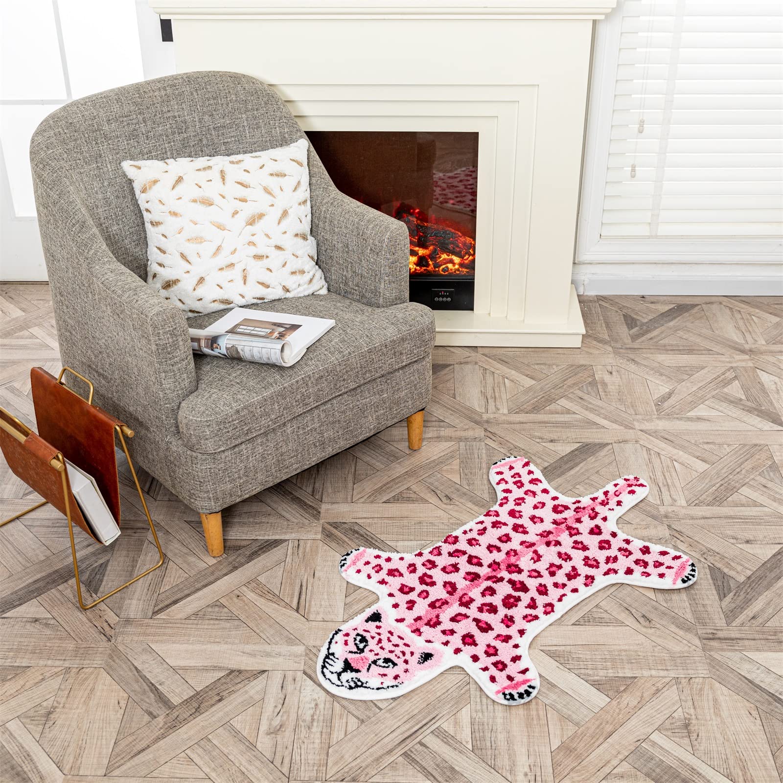 Shaped Rug Fruits Animals Bath Mat Area Rug Non-Slip Bathroom Door Mat for Bedroom Bathroom Kitchen Cartoon Area Rug for Bathroom Soft Bathmat Home Decor