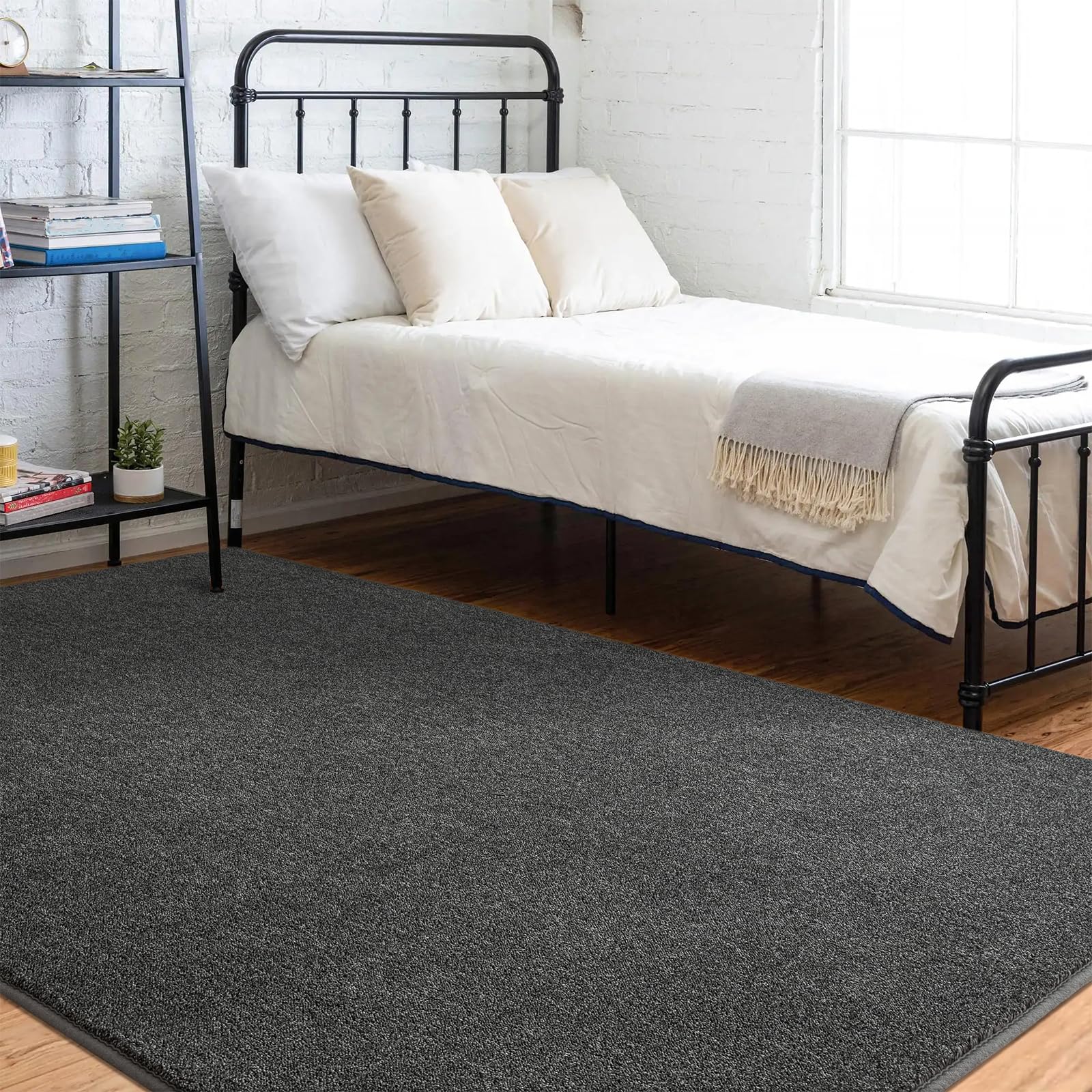 Shag Rugs with Memory Foam for Living Room Dorm, Machine Washable Carpet