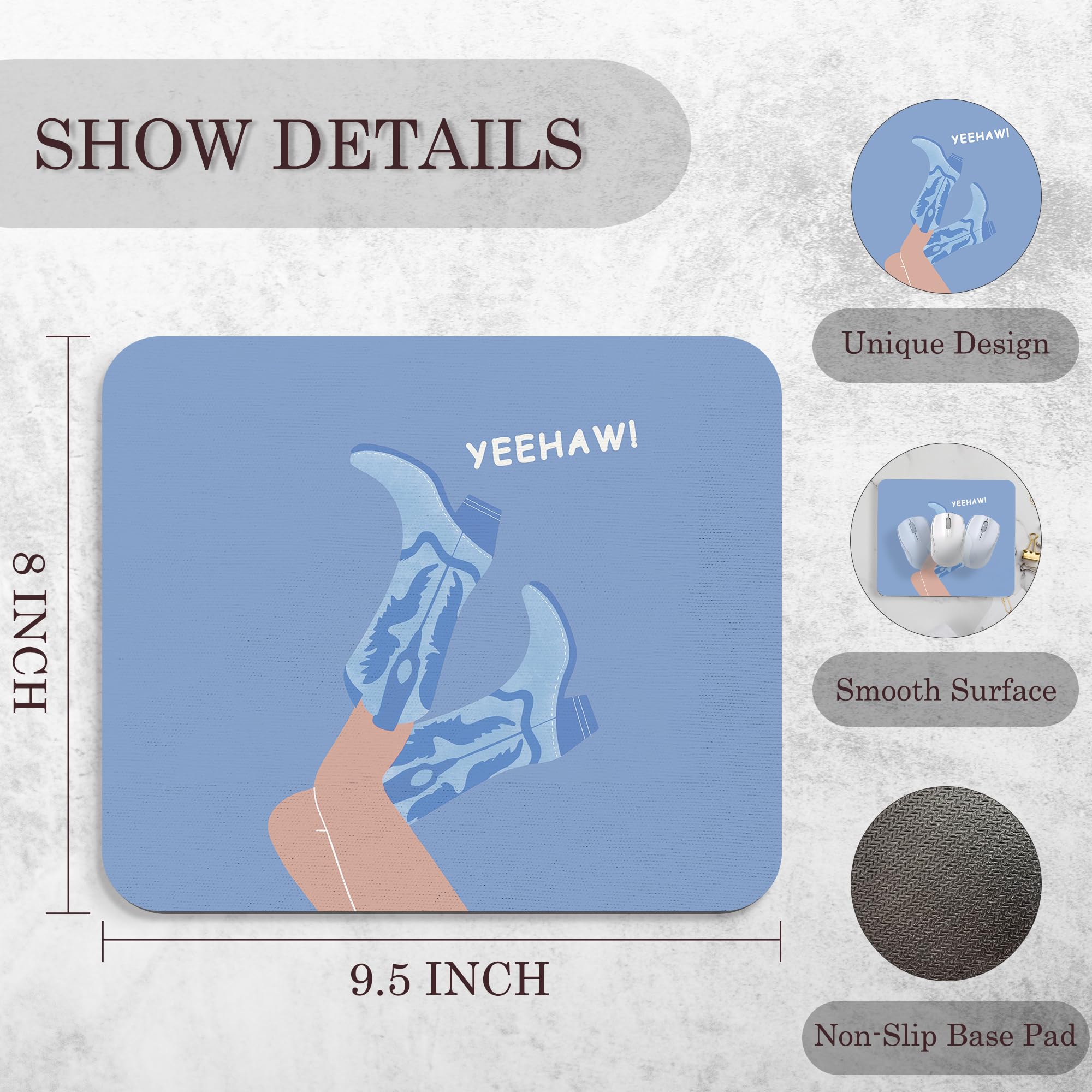 Coquette Mouse Pad, 9.5x8 Inches