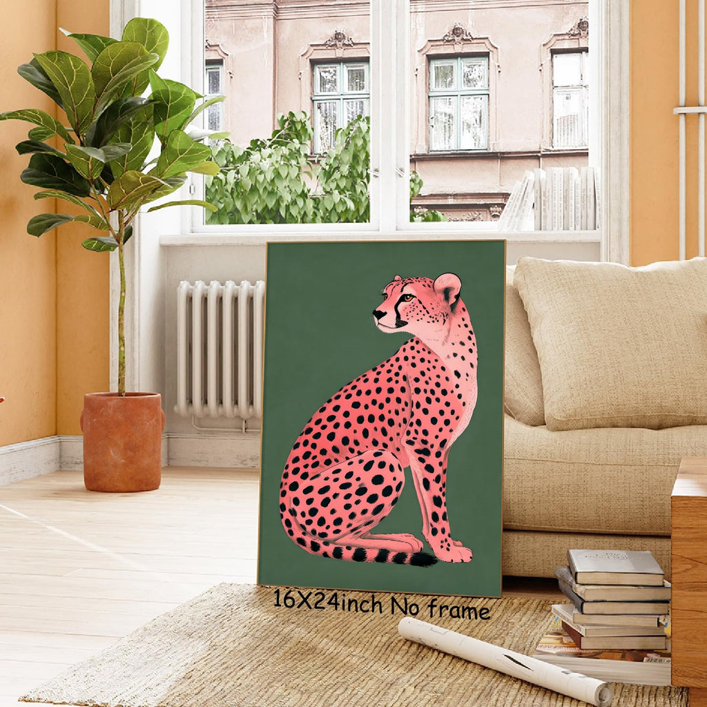 Wall Aesthetic Art - Animal Pictures Wall Decor Trendy Animal Art 16x24in Unframed