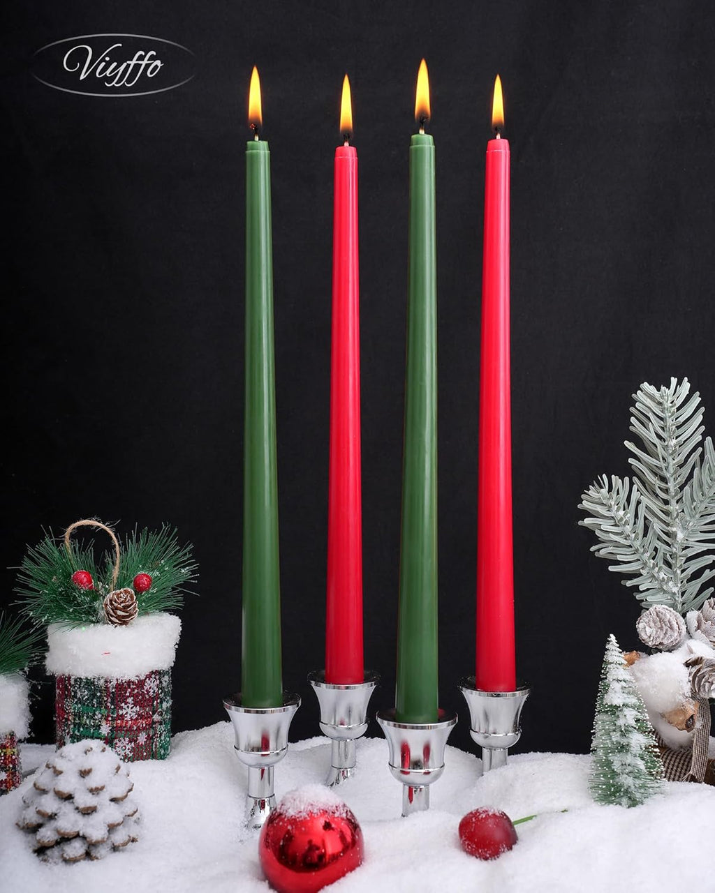 Taper Candles Unscented Smokeless Long Tall Tapered Candle for Candlesticks SticksHome Decor Dinner