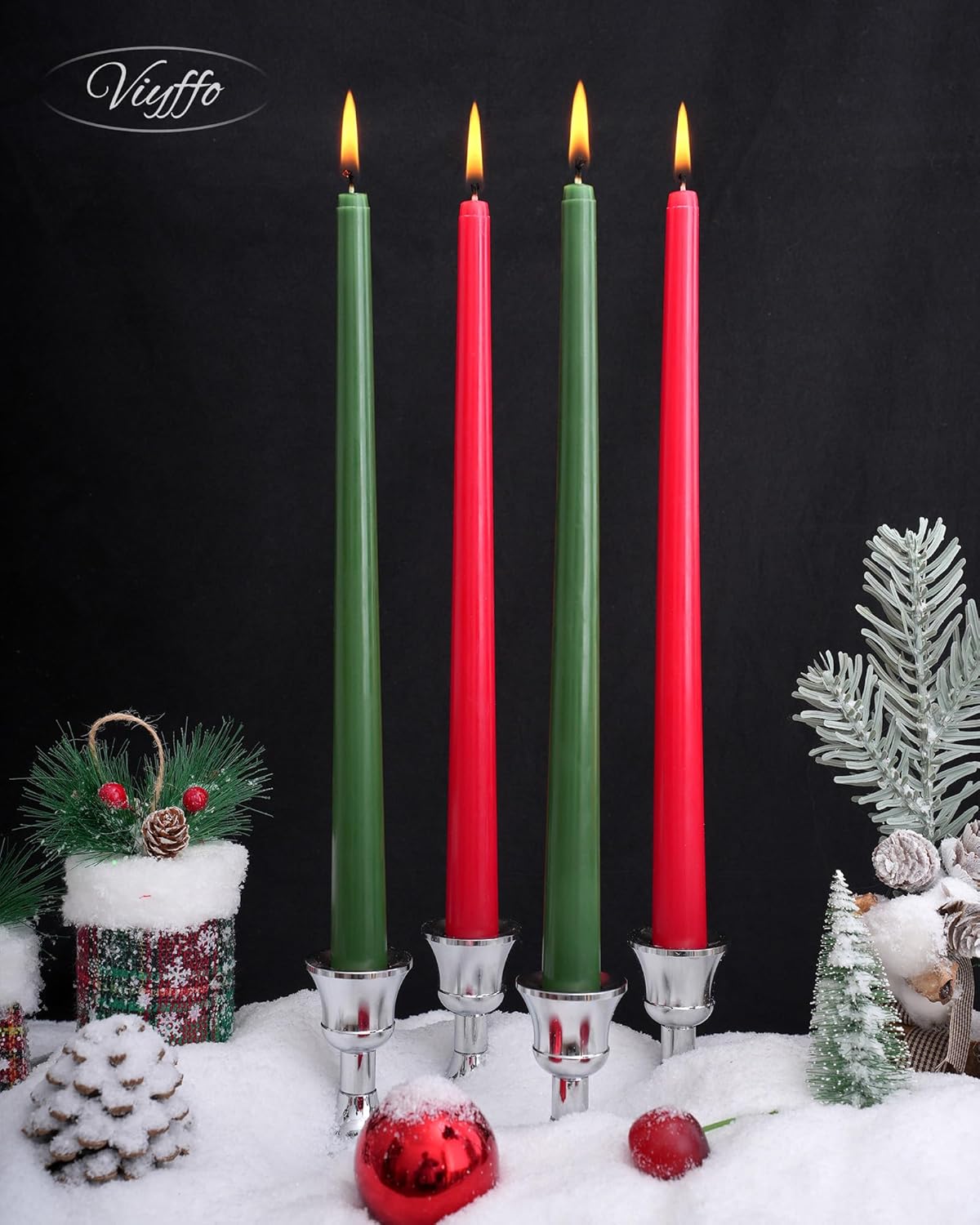Taper Candles Unscented Smokeless Long Tall Tapered Candle for Candlesticks SticksHome Decor Dinner