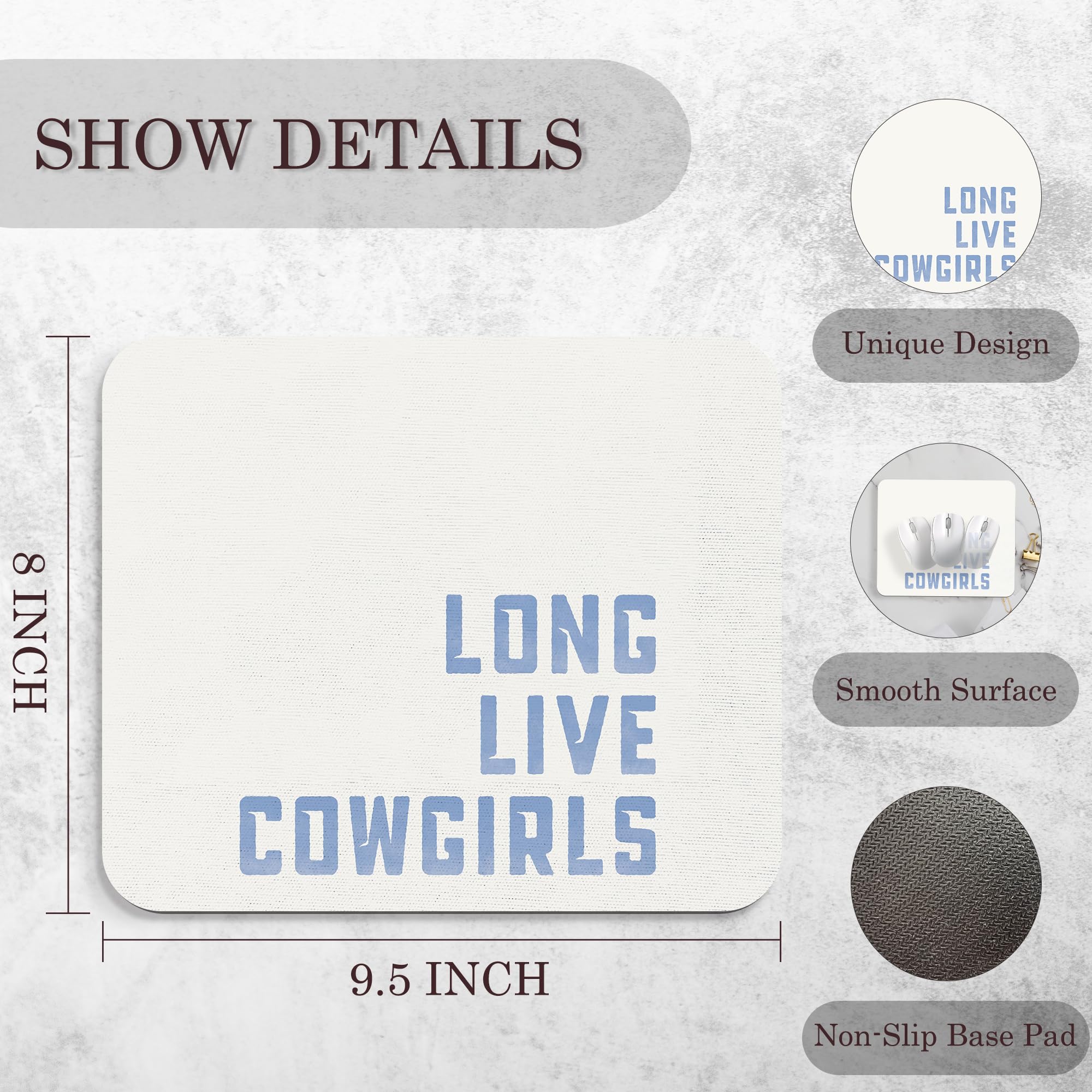 Coquette Mouse Pad, 9.5x8 Inches