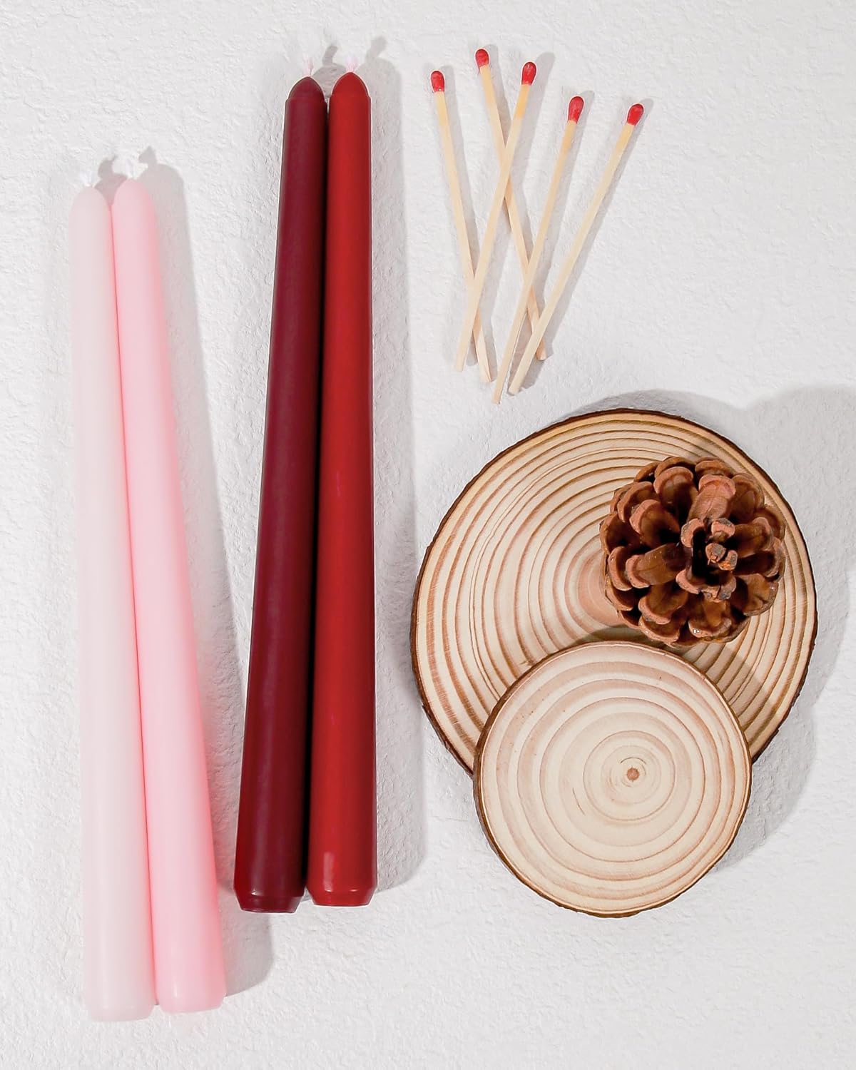 Taper Candles Unscented Smokeless Long Tall Tapered Candle for Candlesticks SticksHome Decor Dinner