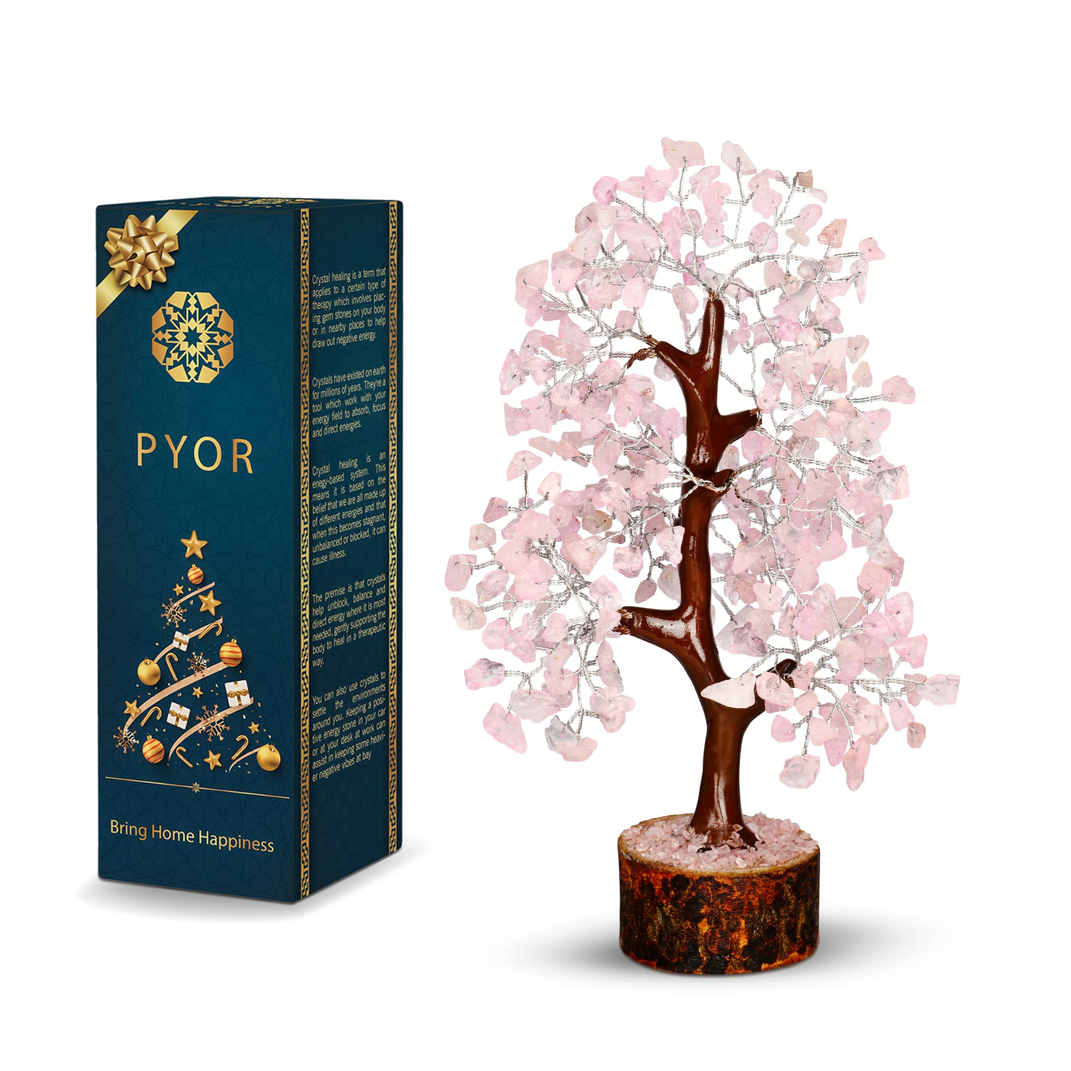 Rose Quartz Crystals Good Luck Money Tree