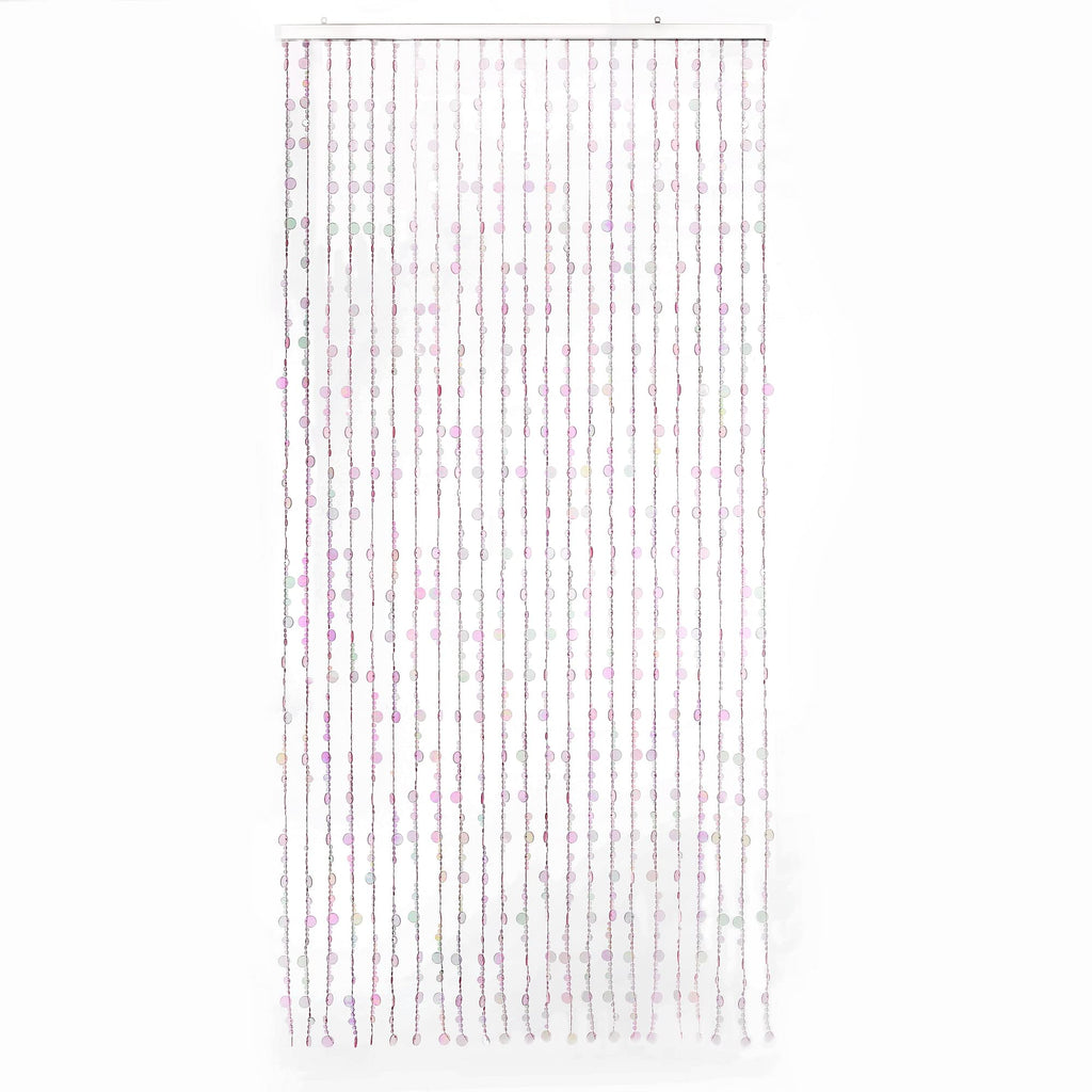 Iridescent Faux Crystal Acrylic Bubble Beaded Curtains for Doorway Room Divider Backdrop Decoration