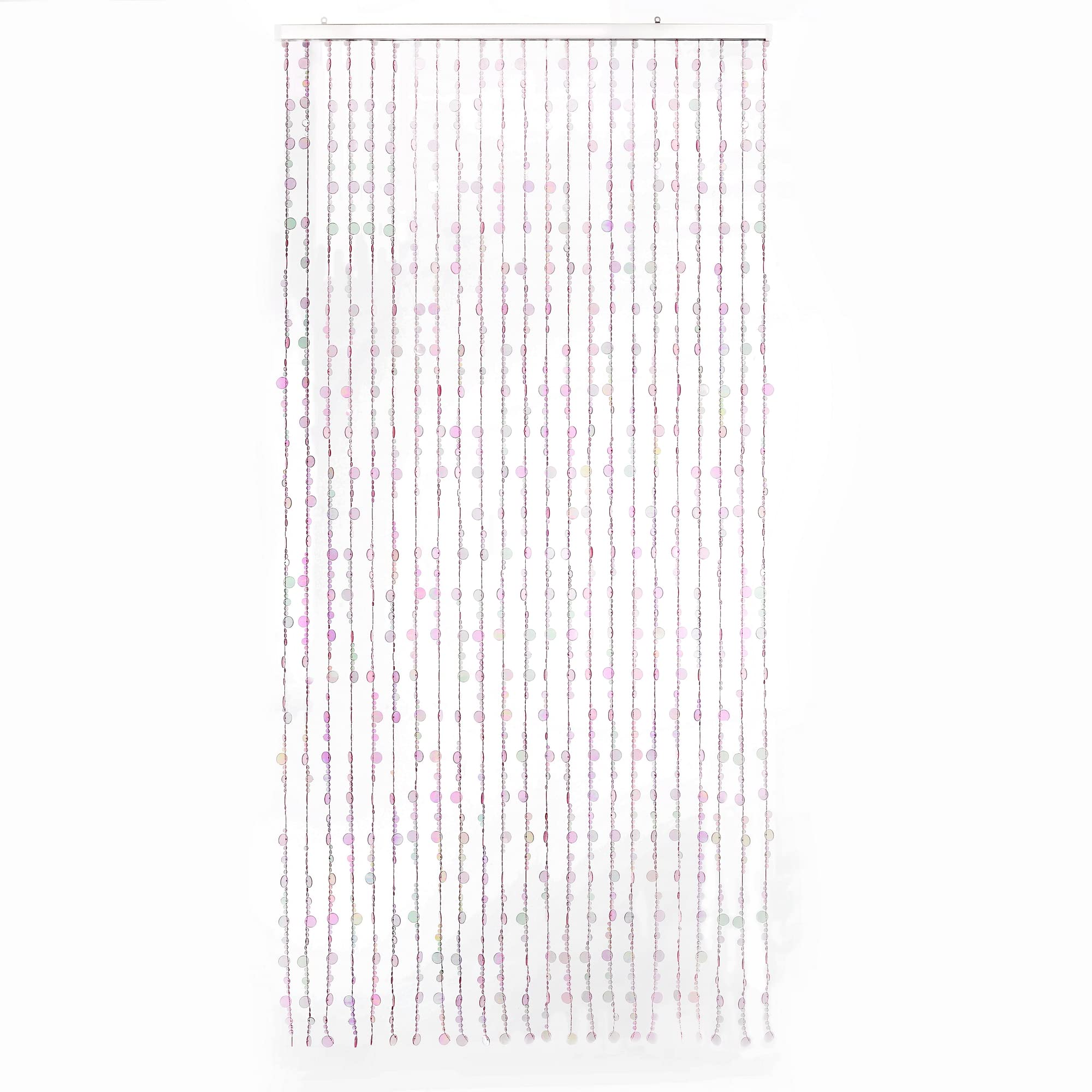 Iridescent Faux Crystal Acrylic Bubble Beaded Curtains for Doorway Room Divider Backdrop Decoration