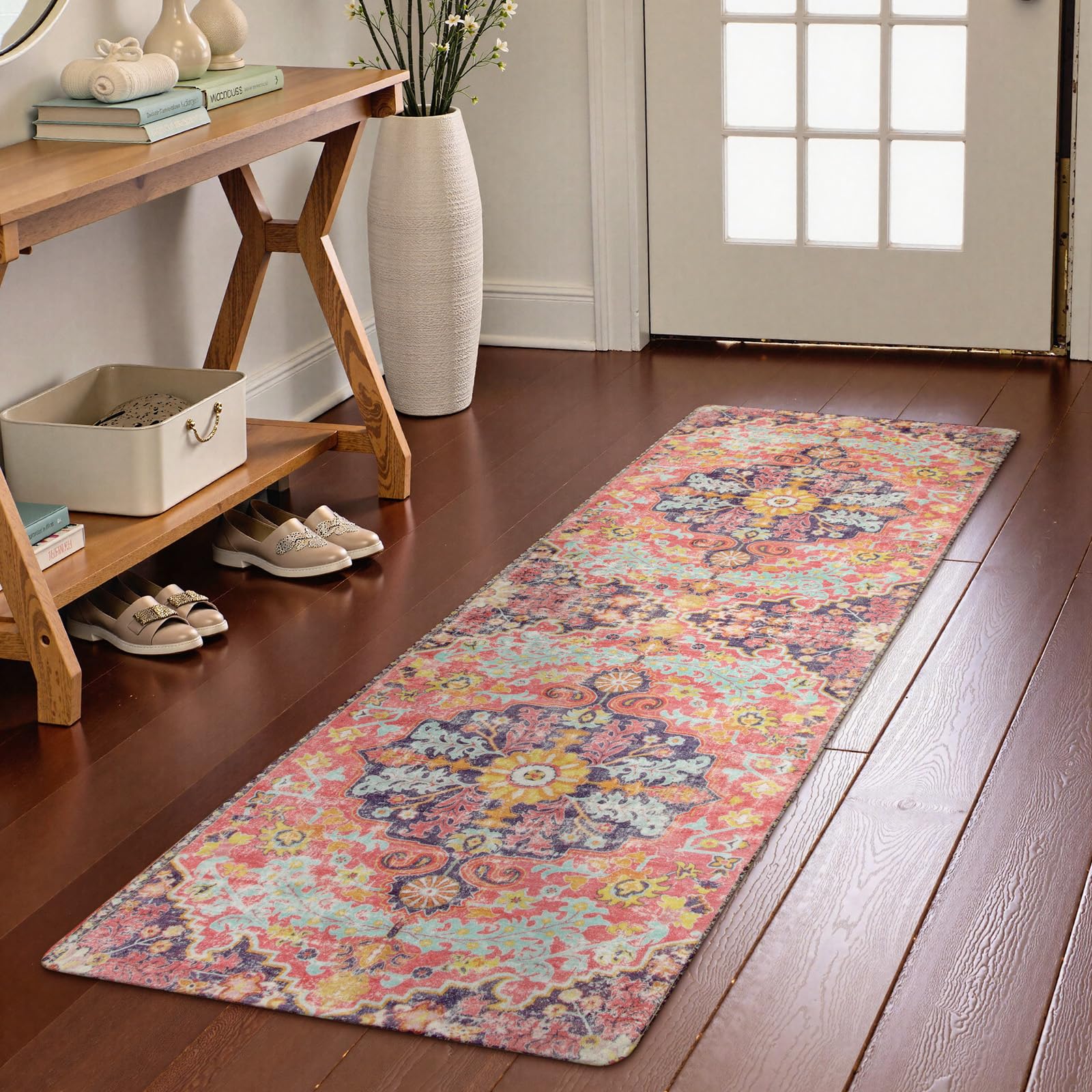Floral Bohemian Medallion Area Rugs