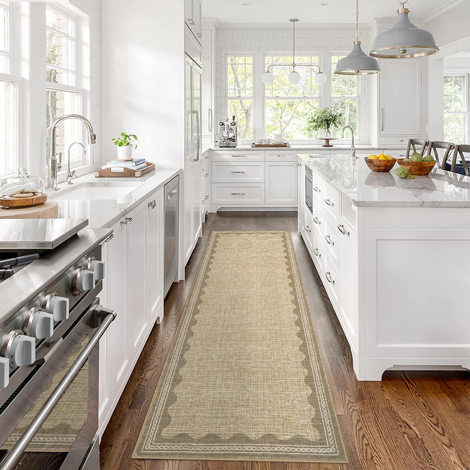 Scalloped Rug Soft Carpet