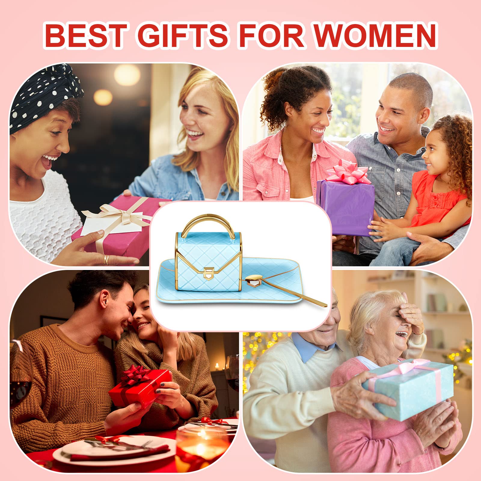 Set Coffee Mug Elegant Handbag Shaped Cup Modern Ceramic Purse Mug with Spoon and Saucer, 10oz Cute Creative Tea Cup