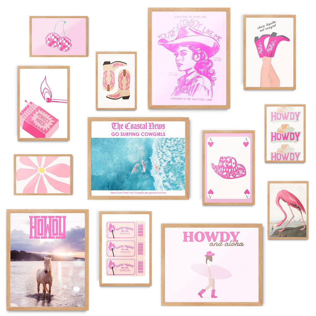 Preppy Aesthetic Wall Collage Kit â€?Cute Posters for Girls' Bedroom Decor
