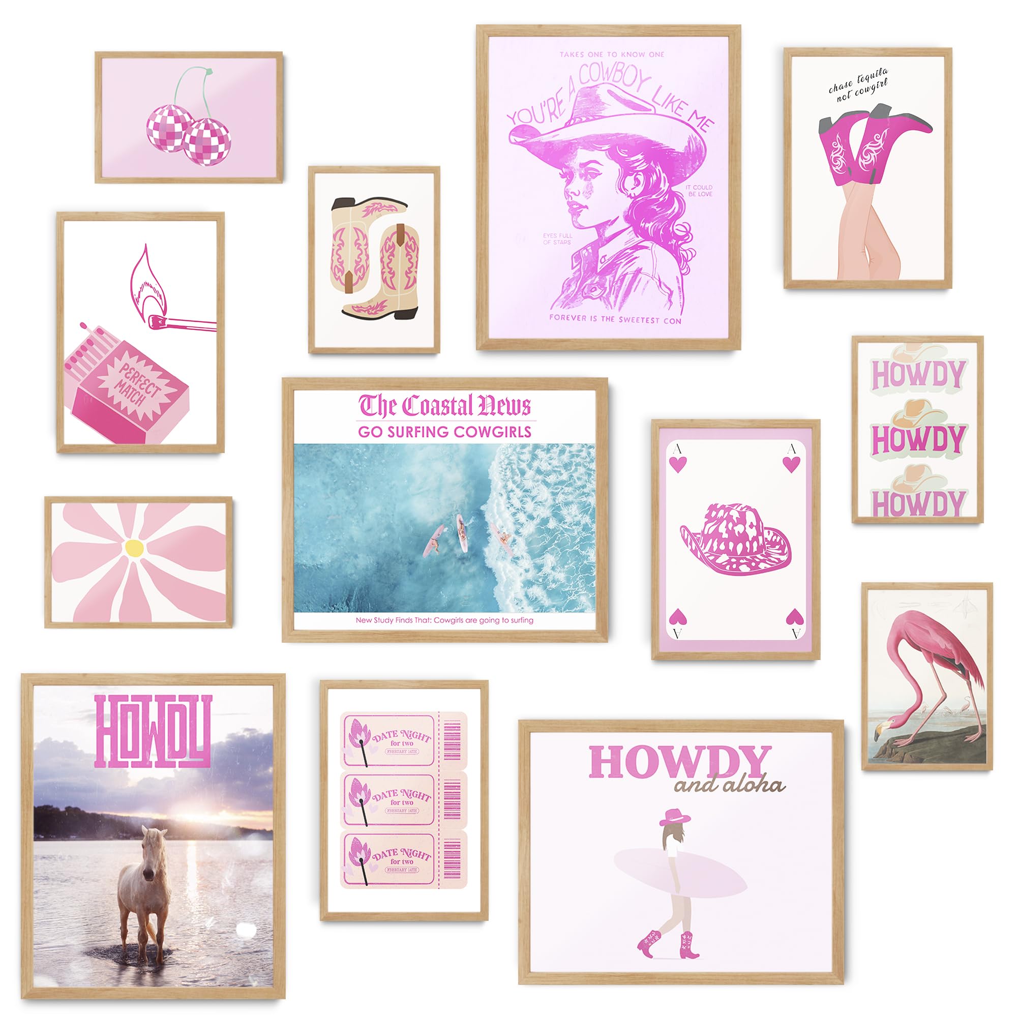 Preppy Aesthetic Wall Collage Kit â€?Cute Posters for Girls' Bedroom Decor