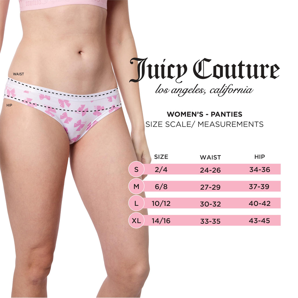 Juicy Couture Women's Cotton Underwear Set 5 Pack