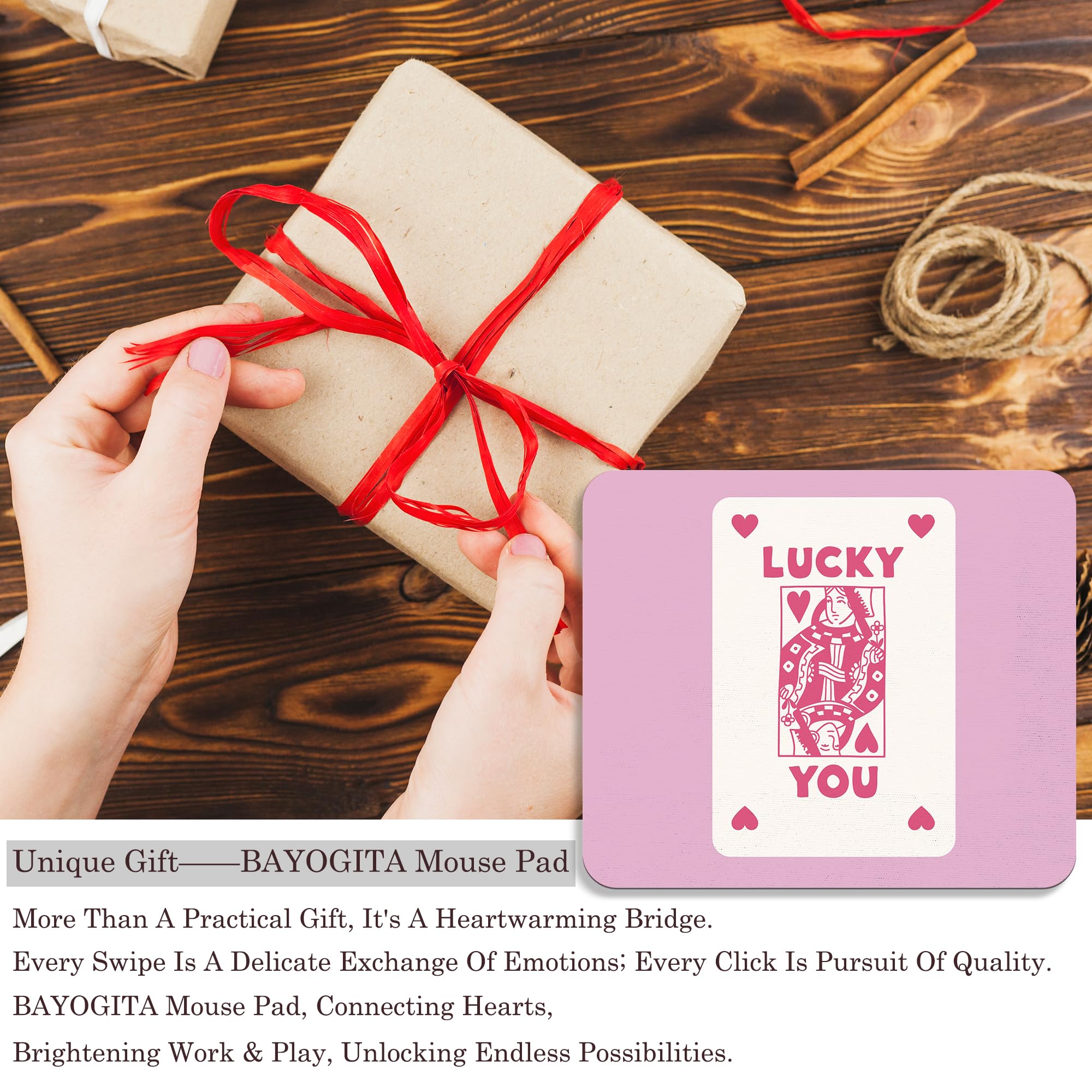 Coquette Mouse Pad, 9.5x8 Inches