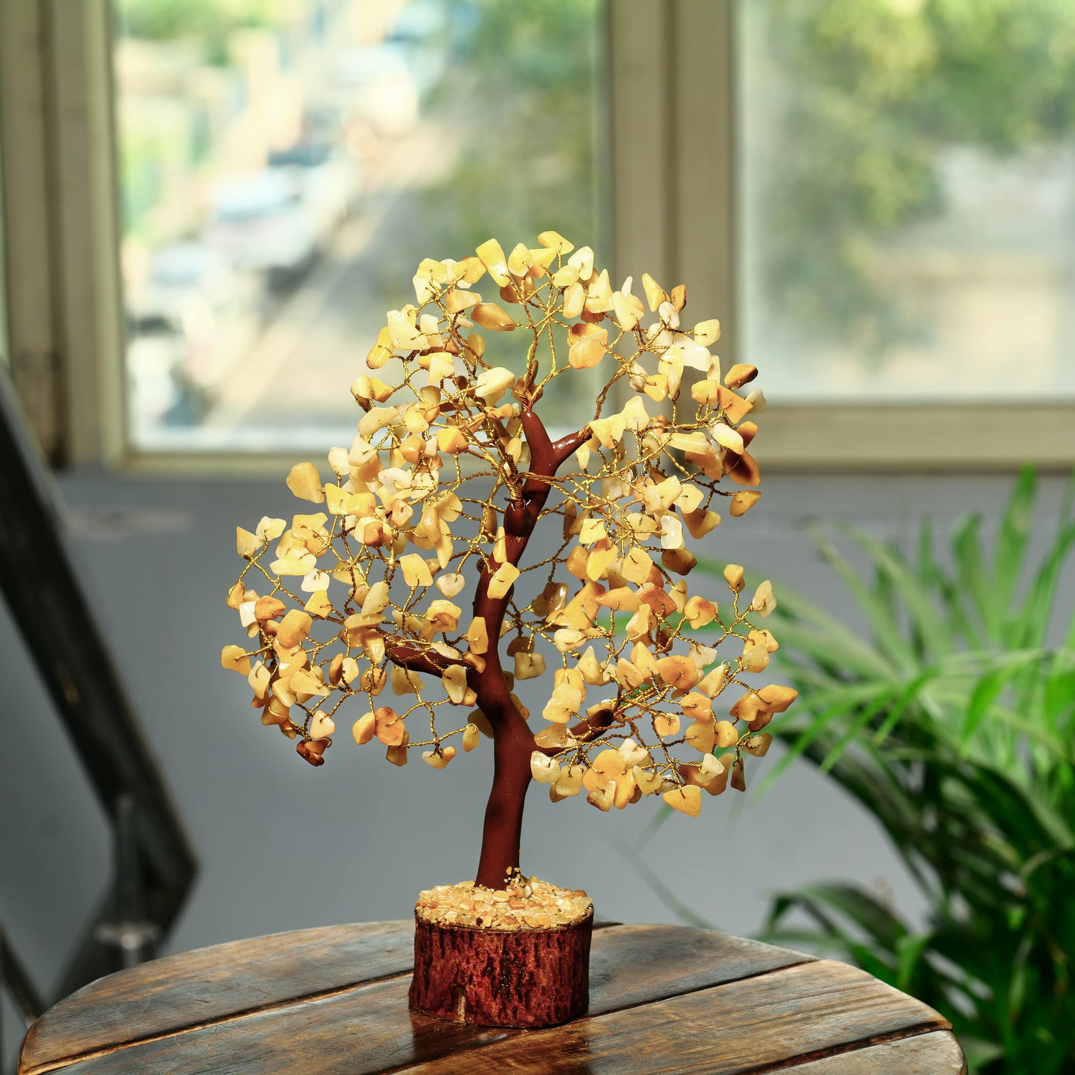 Rose Quartz Crystals Good Luck Money Tree