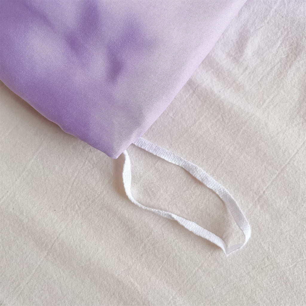 Chic Ruffle Lace Polyester Duvet Cover Set - Bedding-2 Piece Twin Duvet Cover with Zipper Closure - Ultra Soft and Light Weight