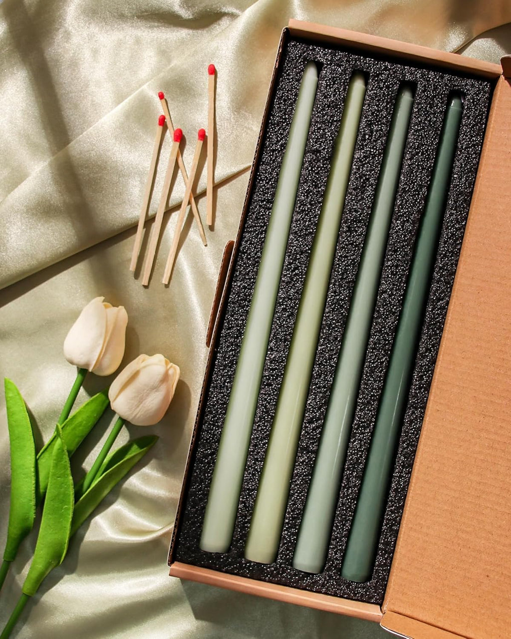 Taper Candles Unscented Smokeless Long Tall Tapered Candle for Candlesticks SticksHome Decor Dinner