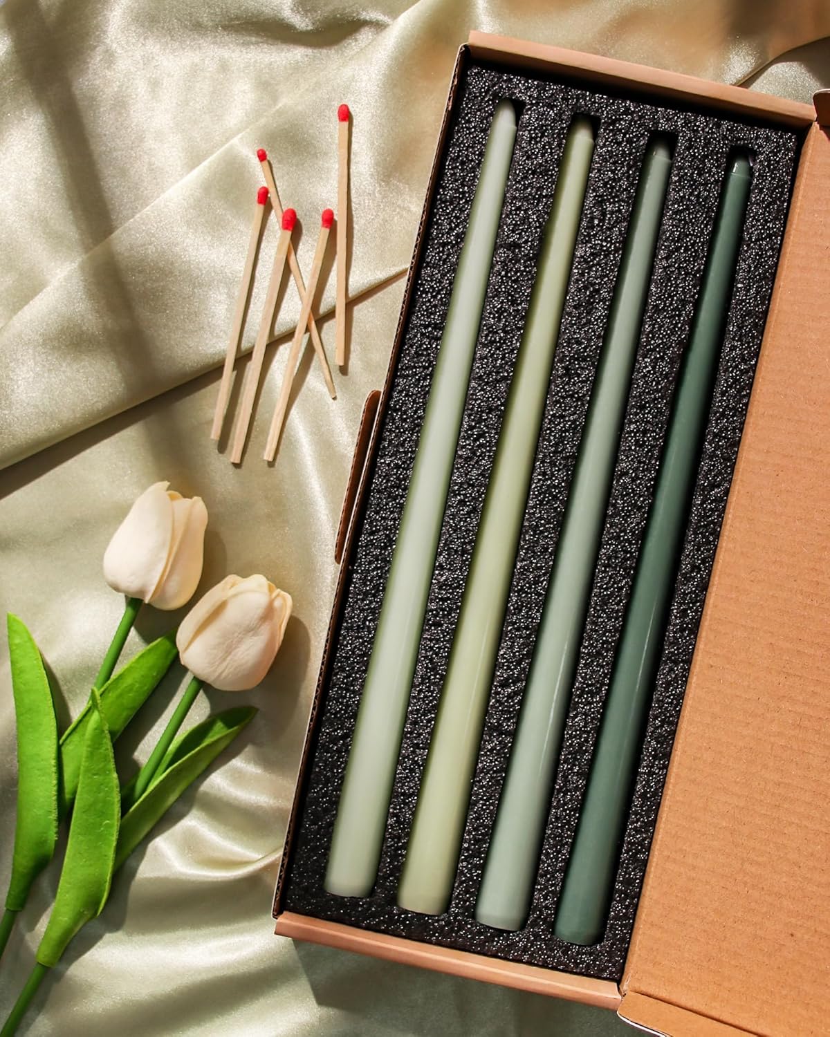 Taper Candles Unscented Smokeless Long Tall Tapered Candle for Candlesticks SticksHome Decor Dinner