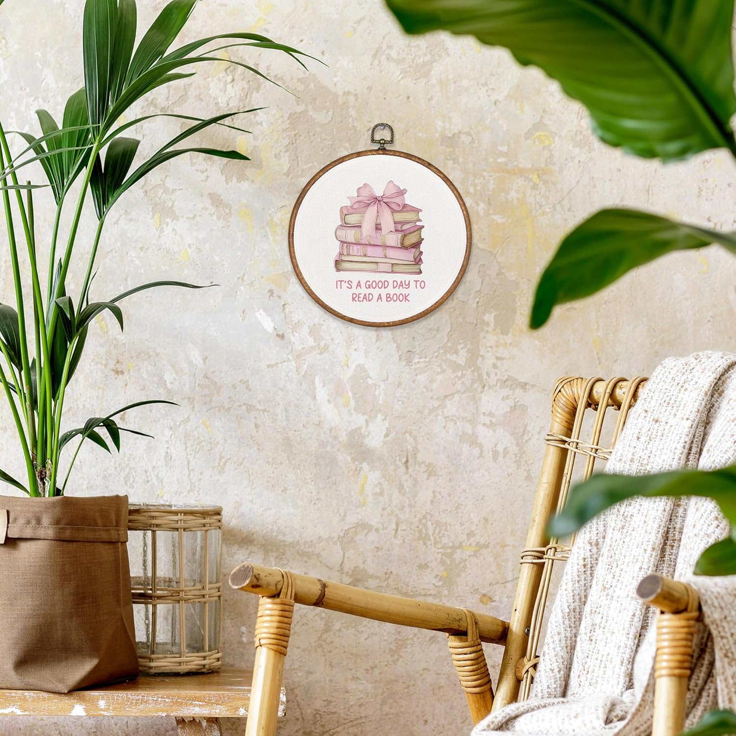 Coquette Book Round Wall Art Decor - 10"x10"