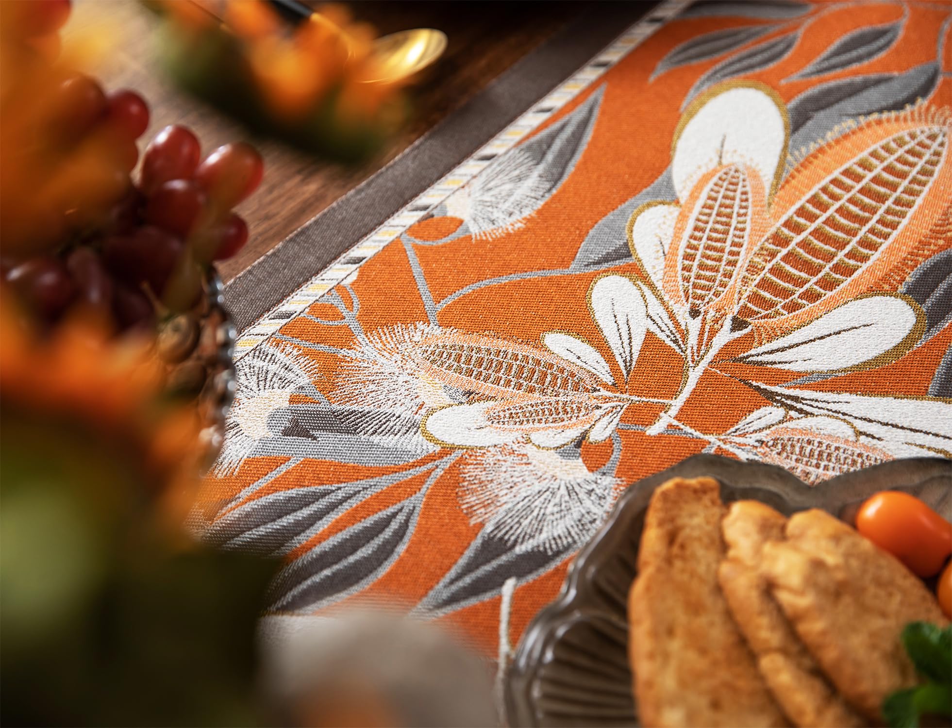 Retro-Luxury Tassels Table Runner Series for Kitchen Dining Table