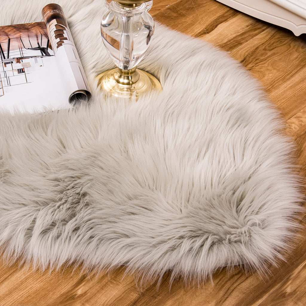 Ultra Soft Faux Fluffy/Fuzzy Shaggy Area Rug - Fur Chair Cover Seat Pad