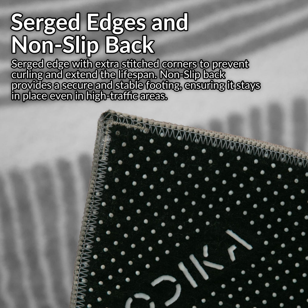 Zen Garden Area Rug - Ultra Soft Area Rug, Non Slip, Stain Resistant Living Room Rug, Washable Area Rugs for Living Room, Rugs for Bedroom