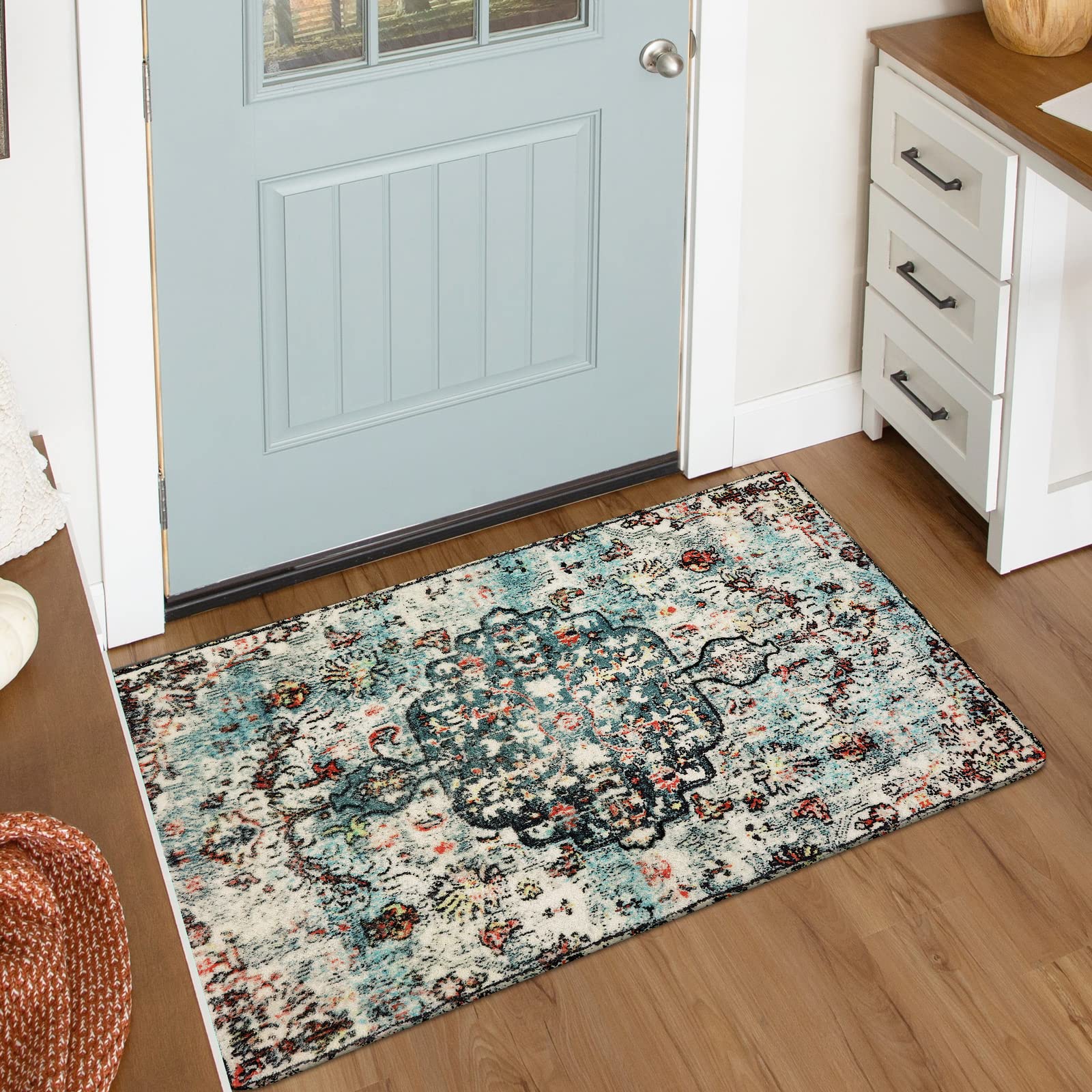 Floral Bohemian Medallion Area Rugs