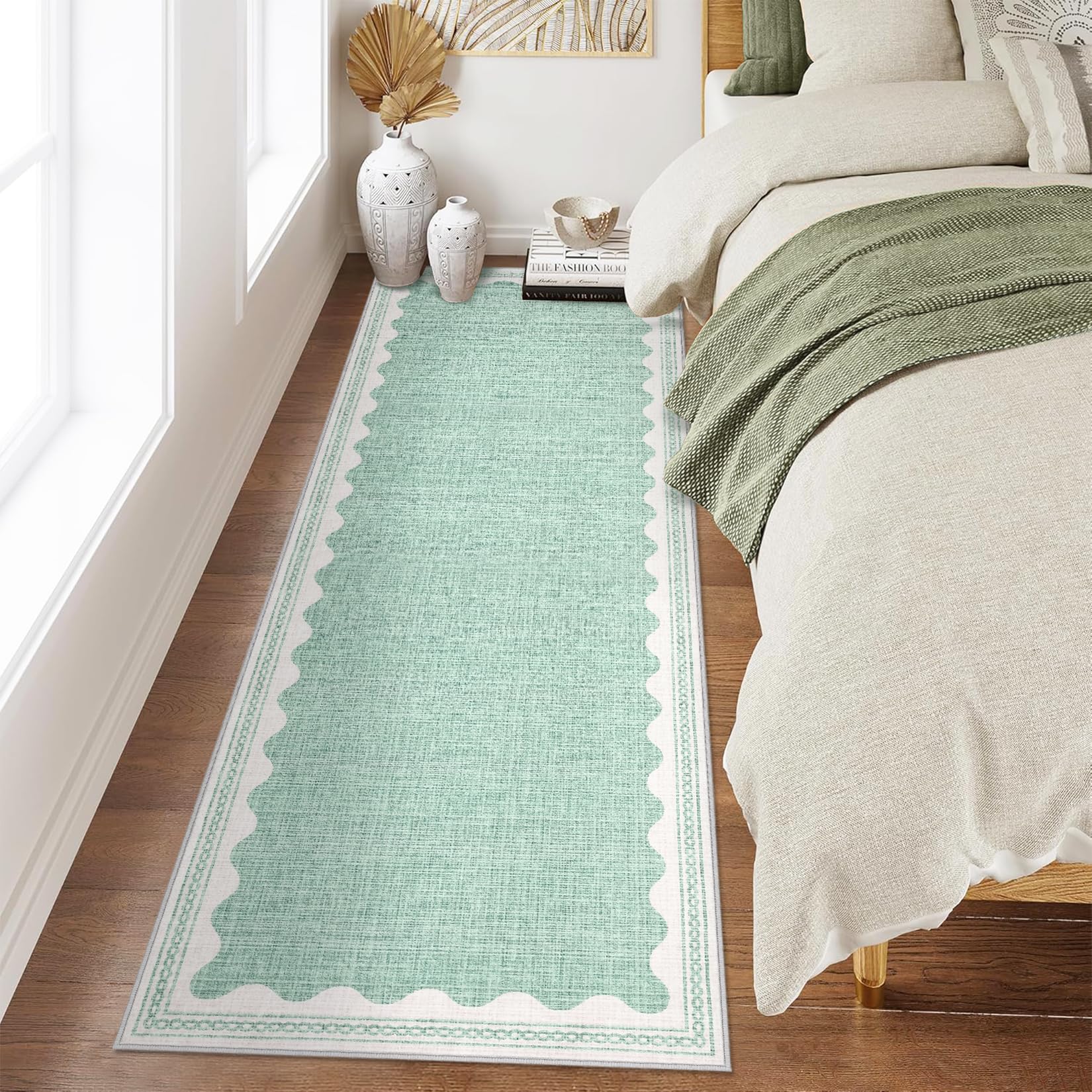 Scalloped Rug Soft Carpet