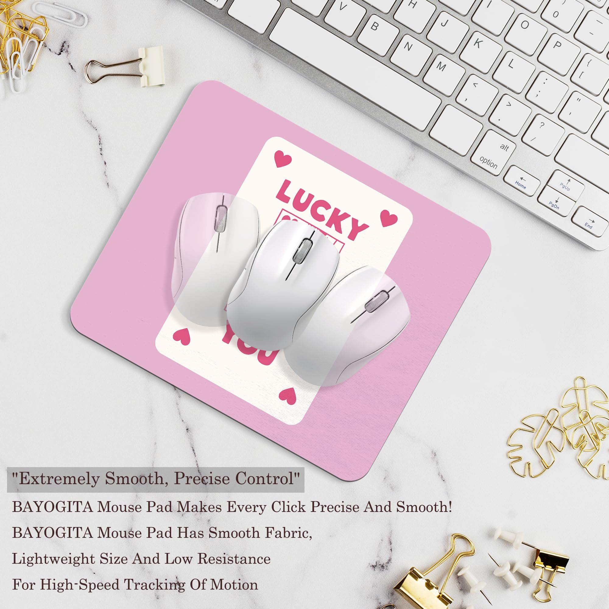 Coquette Mouse Pad, 9.5x8 Inches