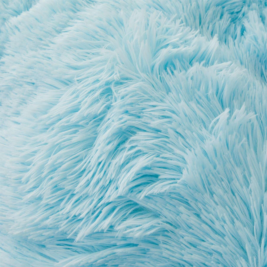 Fluffy Faux Fur Comforter Cover Set Queen - Ultra Soft Plush Bedding Sets 3 Pieces (1 Fluffy Duvet Cover + 2 Faux Fur Pillow case) Cute Bed Set
