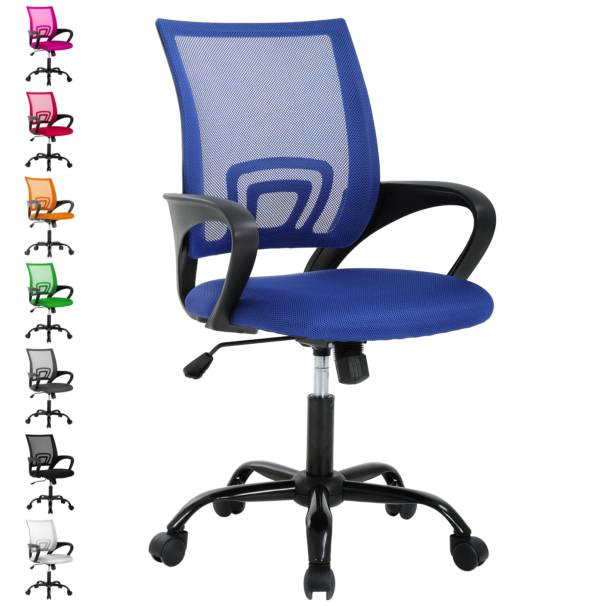 Comfortable Adjustable Mesh Office Chair with Lumbar Support