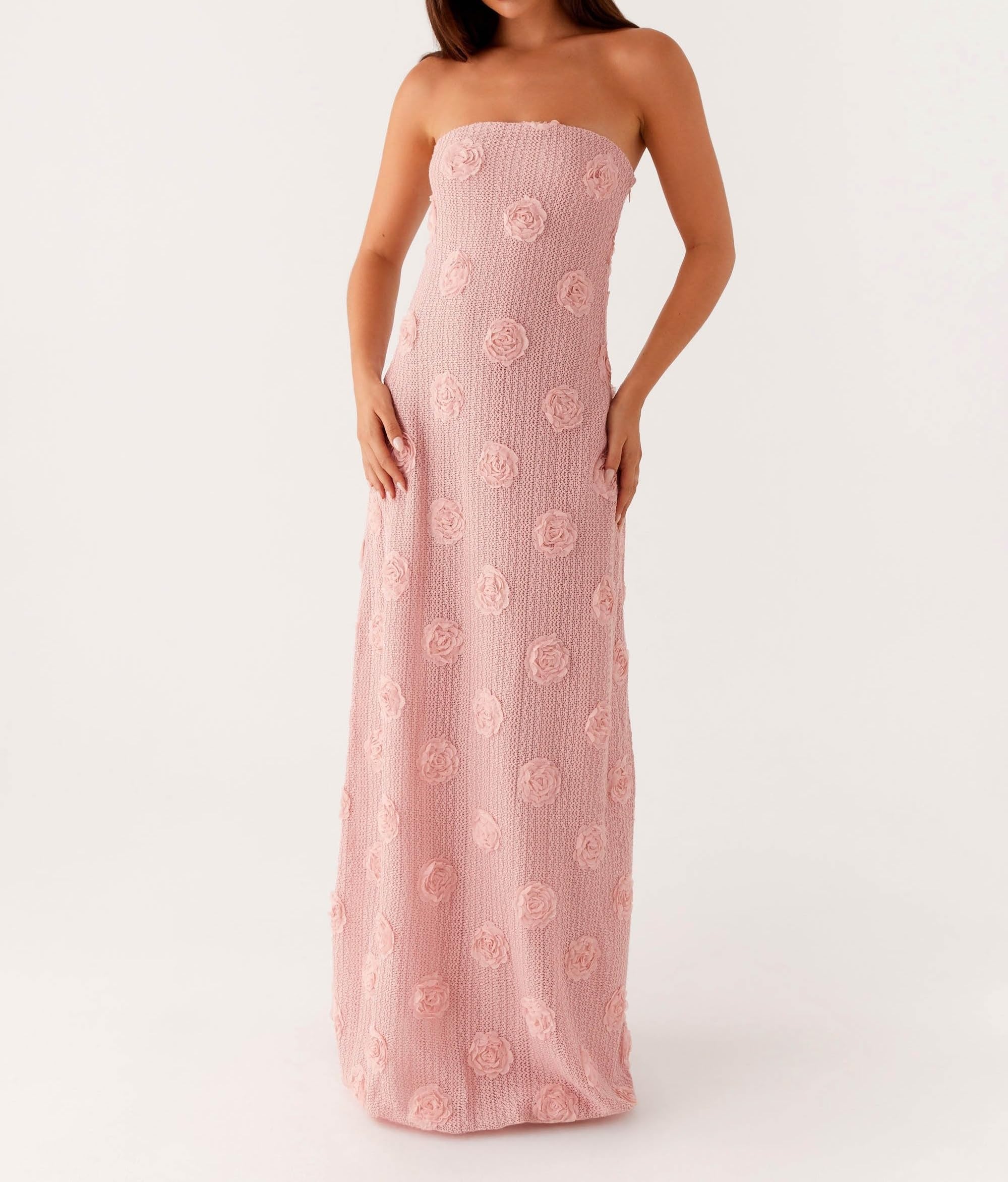 Women Floral Strapless Maxi Dress Sexy Bodycon Backless Tube Long Dress Summer Off Shoulder Cocktail Dresses