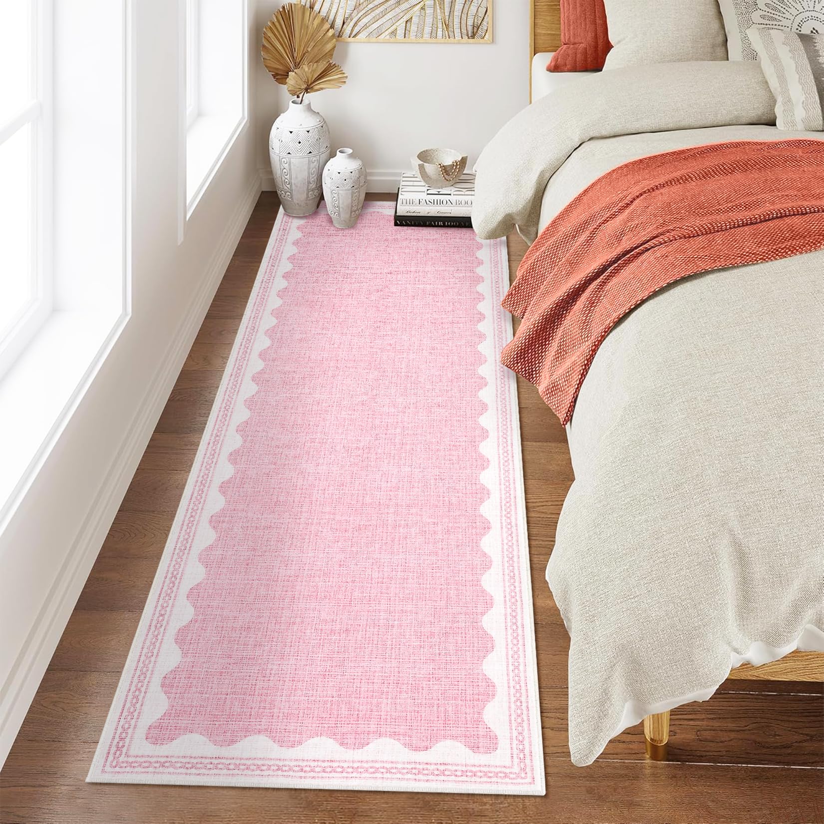Scalloped Rug Soft Carpet