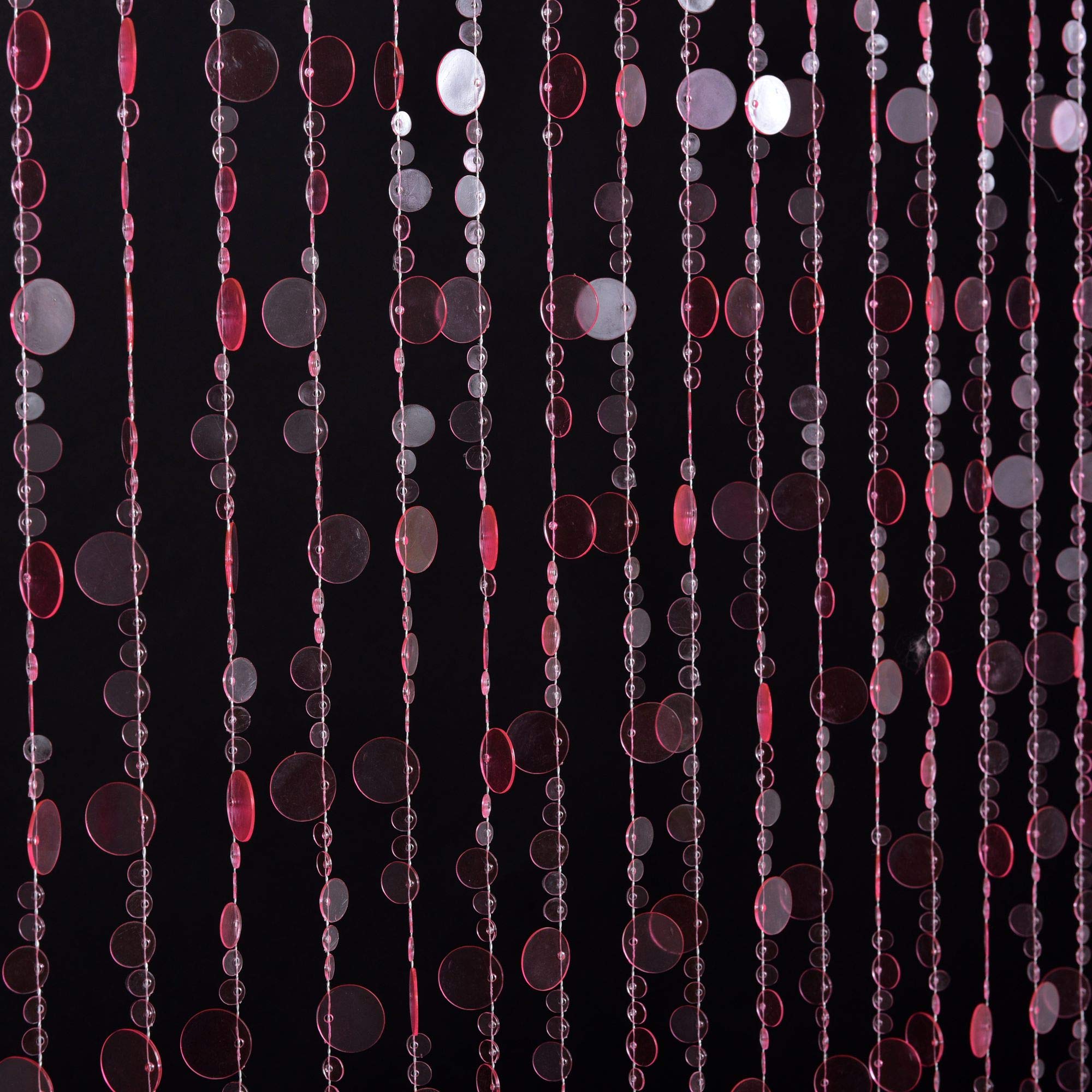 Iridescent Faux Crystal Acrylic Bubble Beaded Curtains for Doorway Room Divider Backdrop Decoration