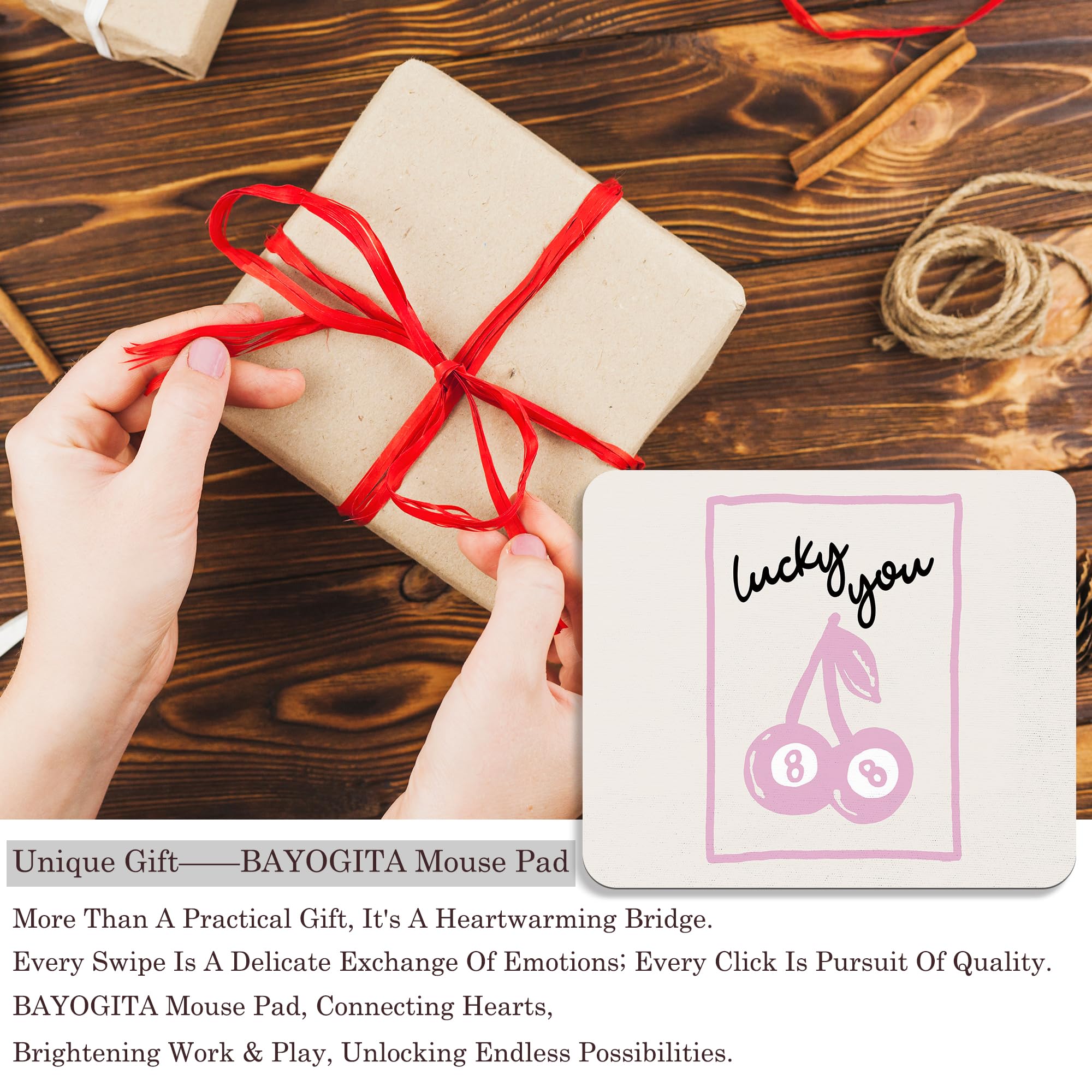 Coquette Mouse Pad, 9.5x8 Inches