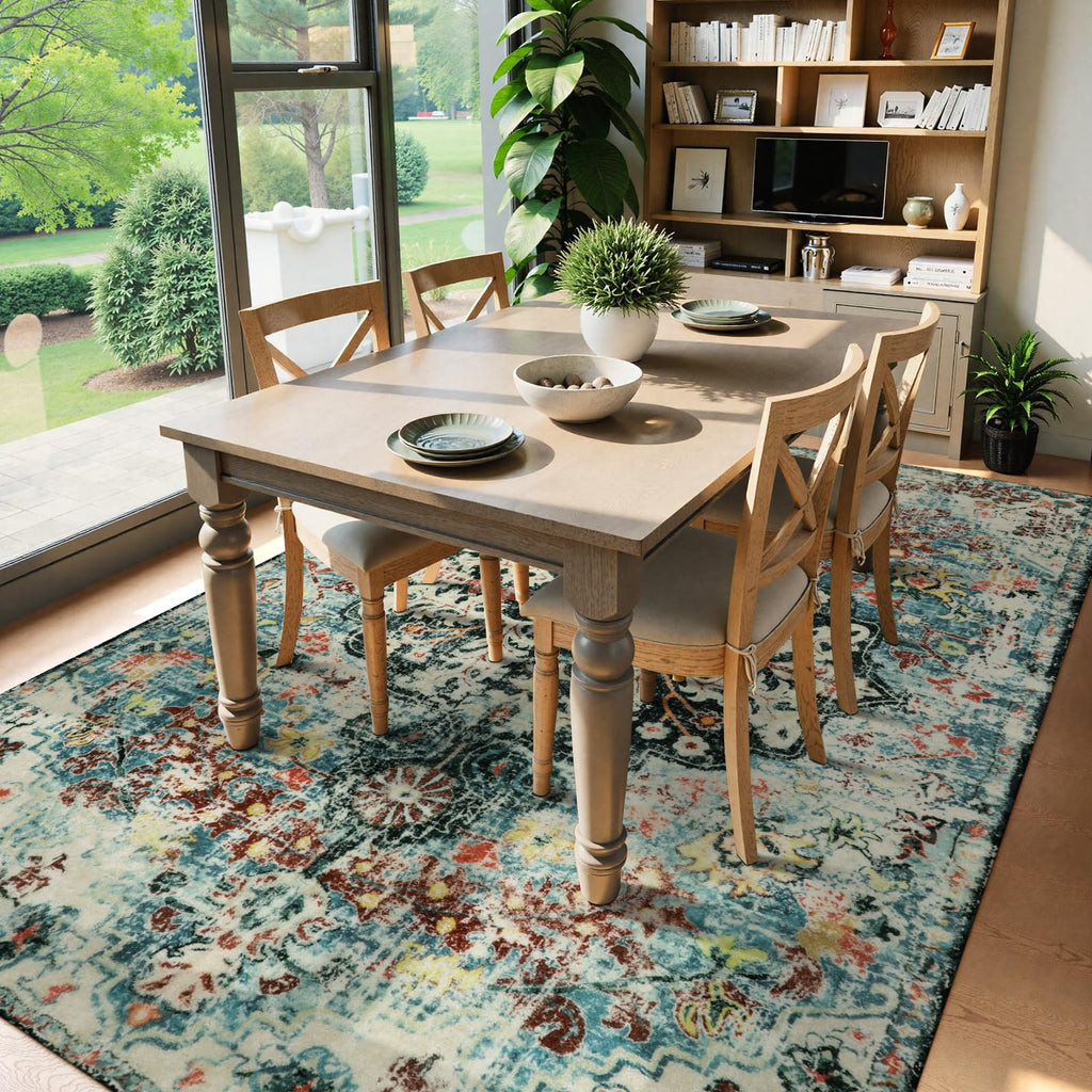 Floral Bohemian Medallion Area Rugs