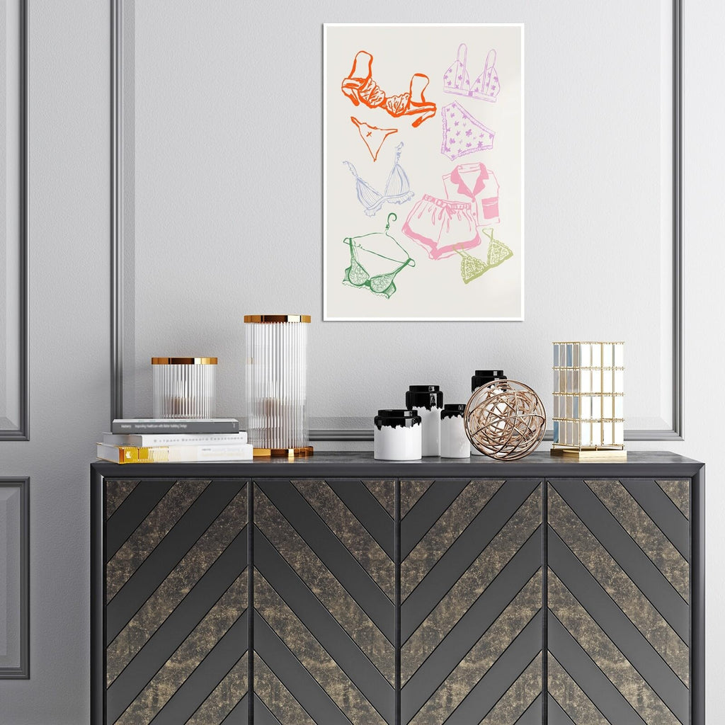 Ocean Inspired Aesthetic Print Coquette Wall Art Fun and Cute Decor