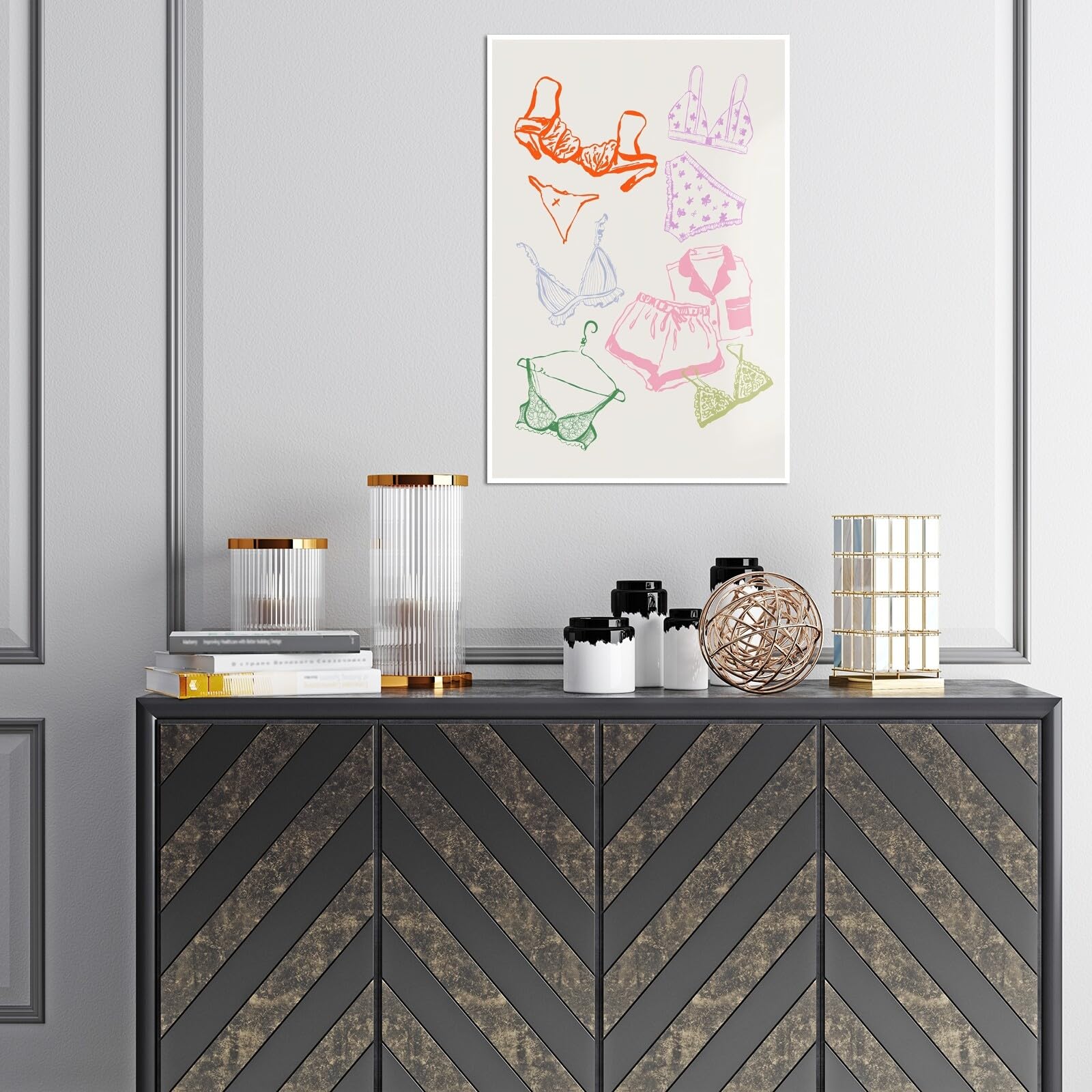 Ocean Inspired Aesthetic Print Coquette Wall Art Fun and Cute Decor