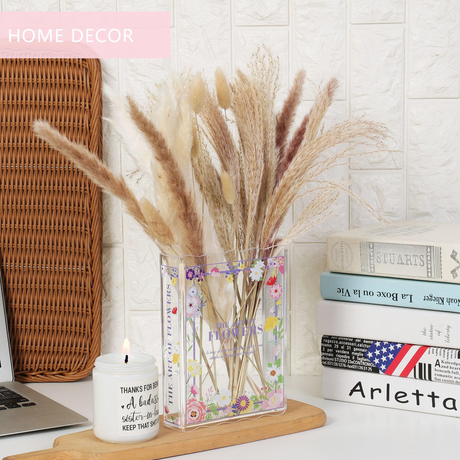 New Book-Shaped Flower Vase â€?Aesthetic Decor