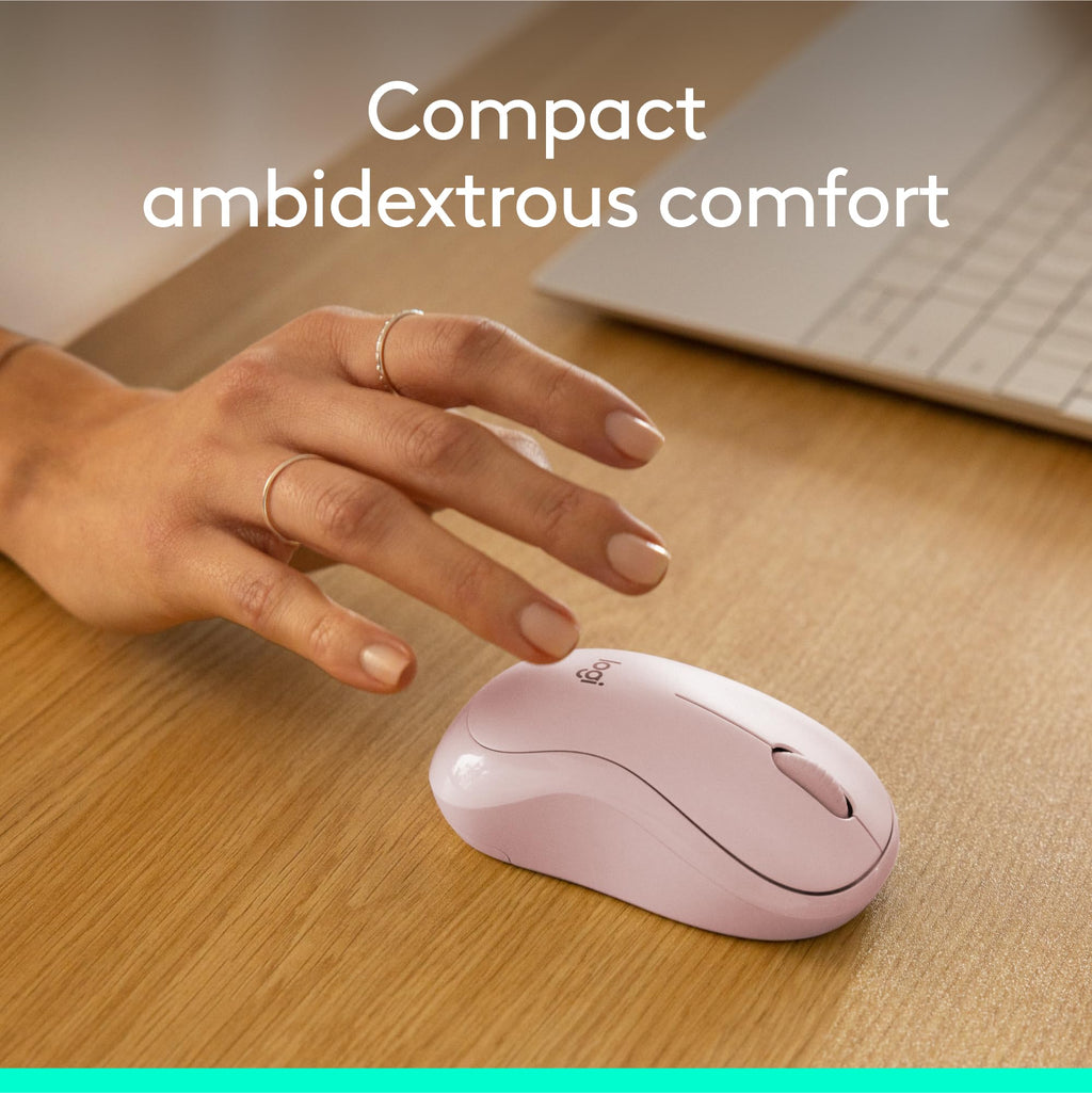 Rose Wireless Keyboard and Mouse Combo â€?2.4 GHz, Compact Mouse, 8 Multimedia Shortcuts, Long-Lasting 2-Year Battery, Compatible with Windows PC & Laptop