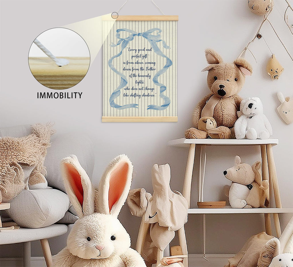 Trendy Bows Pink Coquette Scripture Wall Art Poster Hanger Frame, Christian Bible Verses Posters Wall Art Decor