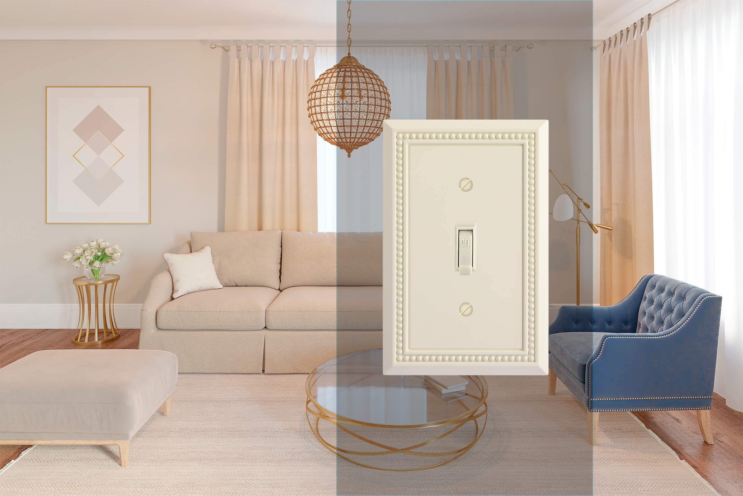 Pearls Heavy Duty Switch Plate/Wall Plate/Outlet Cover