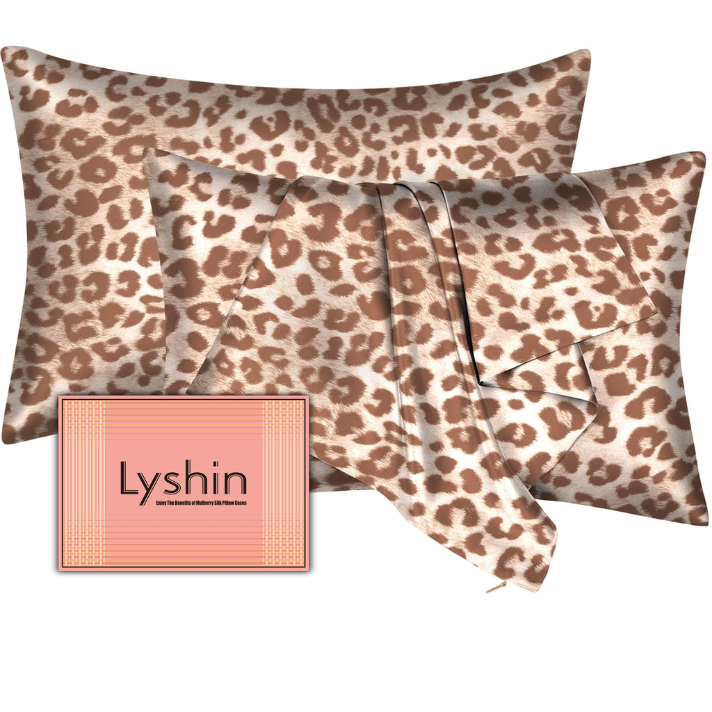 Silk Pillow Cases with Hidden Zipper, Ultra Smooth and Soft Breathable Cooling Silk Satin Pillowcase