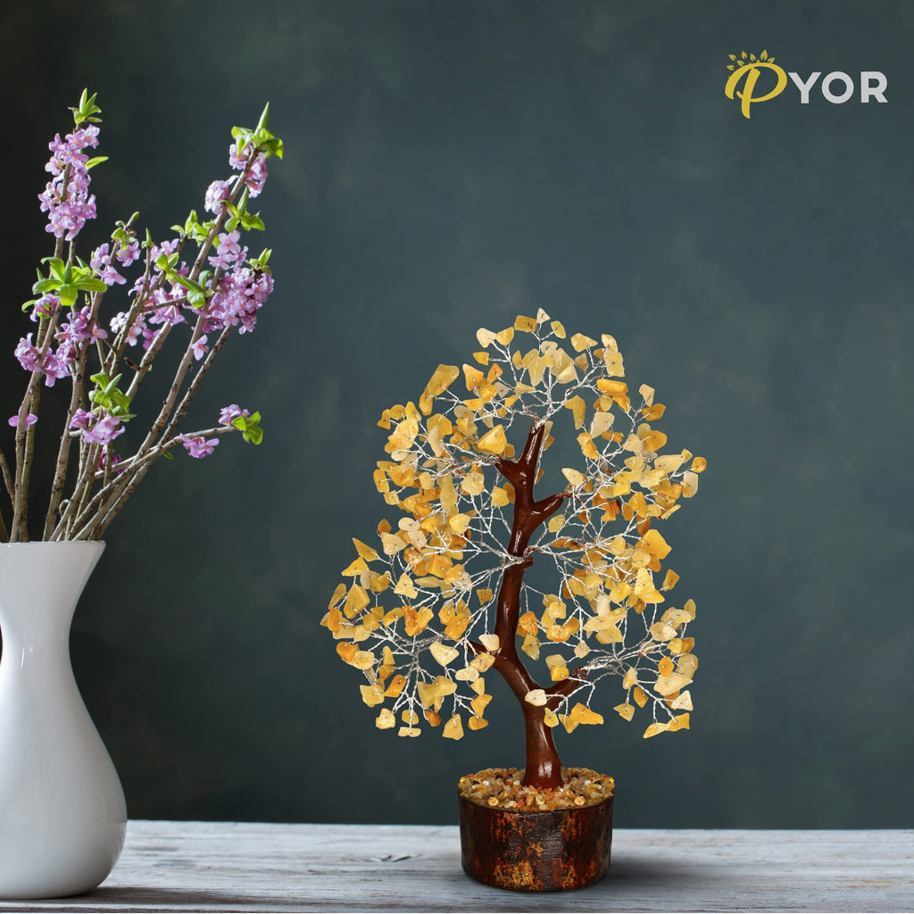 Rose Quartz Crystals Good Luck Money Tree