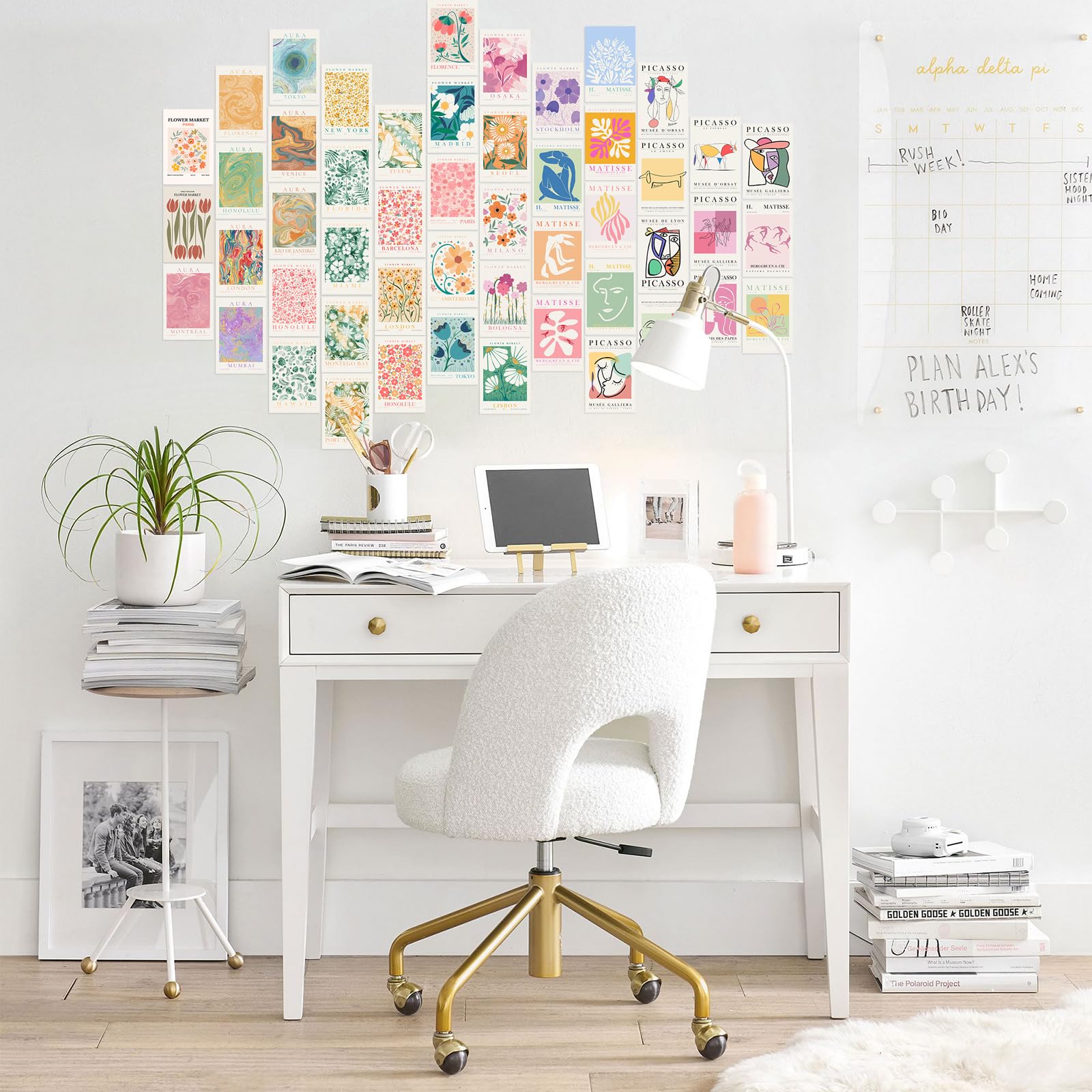 Coquette Room Decor Aesthetic Pictures 50 PCS - Coquette Wall Art Prints 4"x6", Trendy Cute Wall Decor